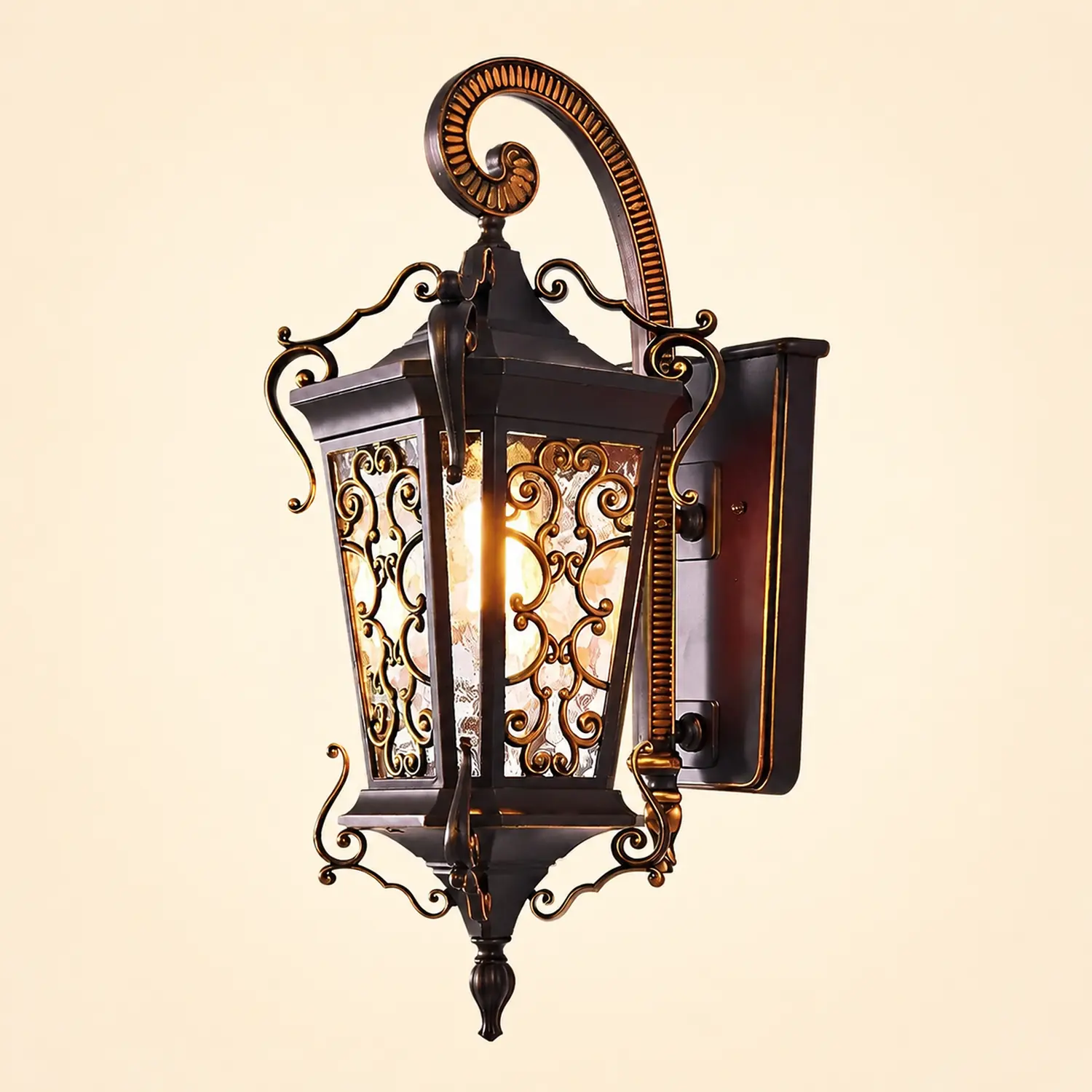 Retro Pattern Outdoor Waterproof European Style Wall Lamp Exterior Lights - Lumpaz