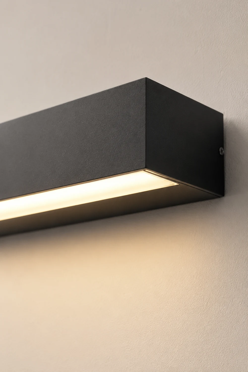Minimalist Strip Waterproof LED Black Modern Outdoor Wall Washer Light - Lumpaz