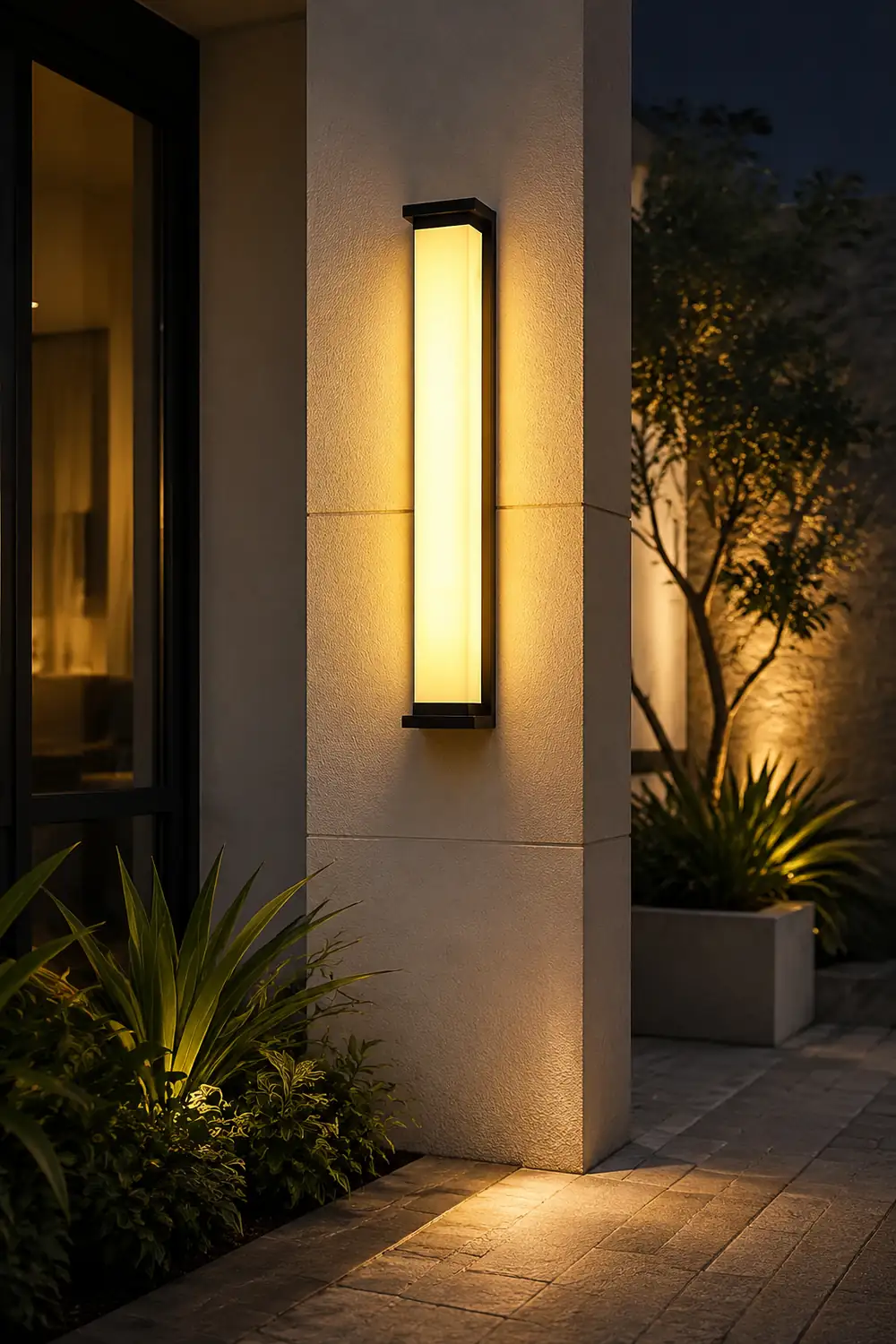 Strip Minimalist Waterproof Stainless Steel Modern Outdoor Wall Lights - Lumpaz