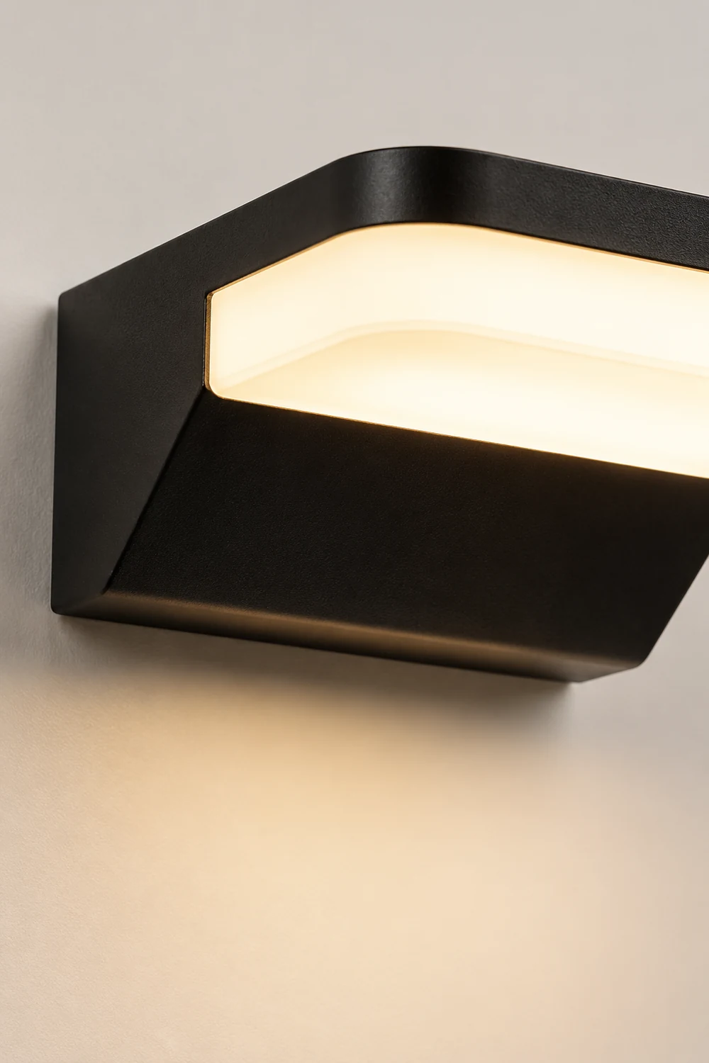 Rectangular Creative LED Waterproof Black Modern Outdoor Wall Sconces Lighting - Lumpaz