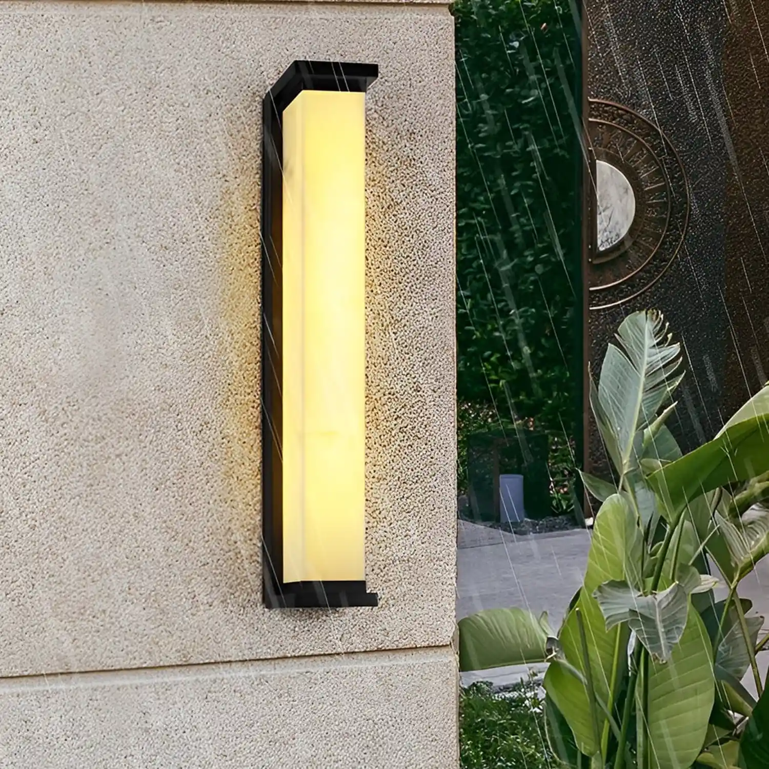 Strip Minimalist Waterproof Stainless Steel Modern Outdoor Wall Lights - Lumpaz