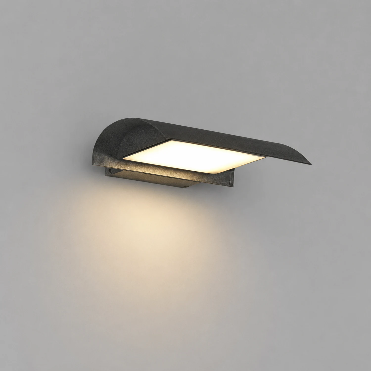 Curved Outdoor Waterproof LED Black Modern Minimalist Wall Lamp Exterior Lighting - Lumpaz