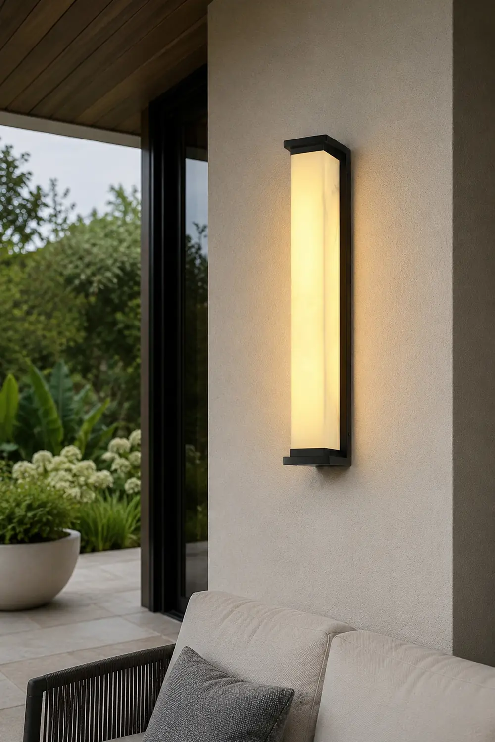 Strip Minimalist Waterproof Stainless Steel Modern Outdoor Wall Lights - Lumpaz
