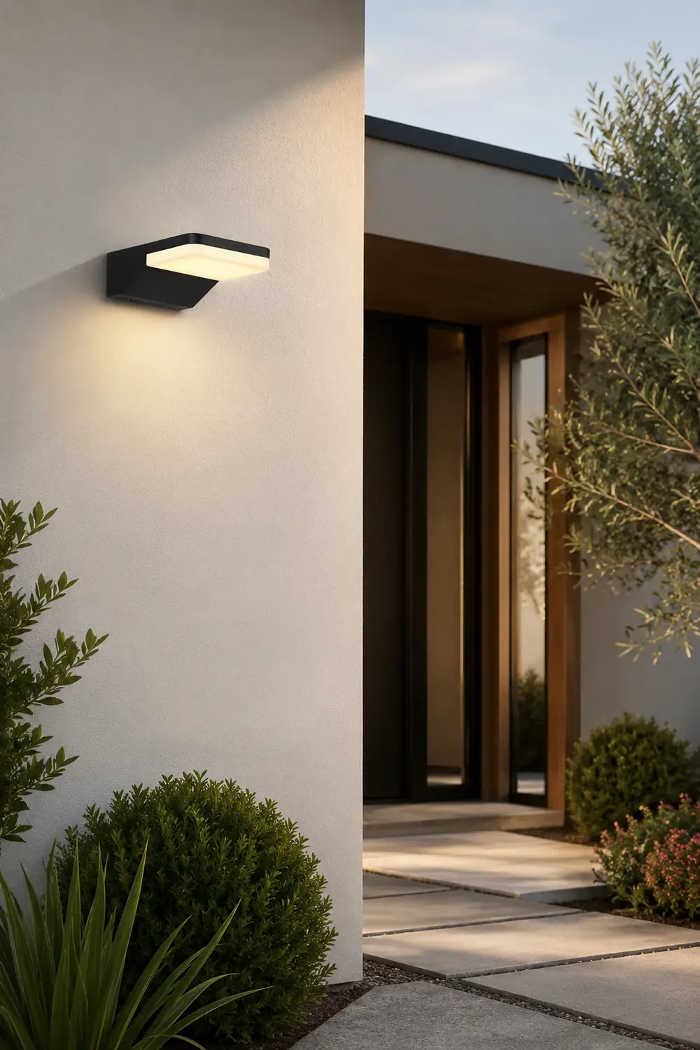 Rectangular Creative LED Waterproof Black Modern Outdoor Wall Sconces Lighting - Lumpaz