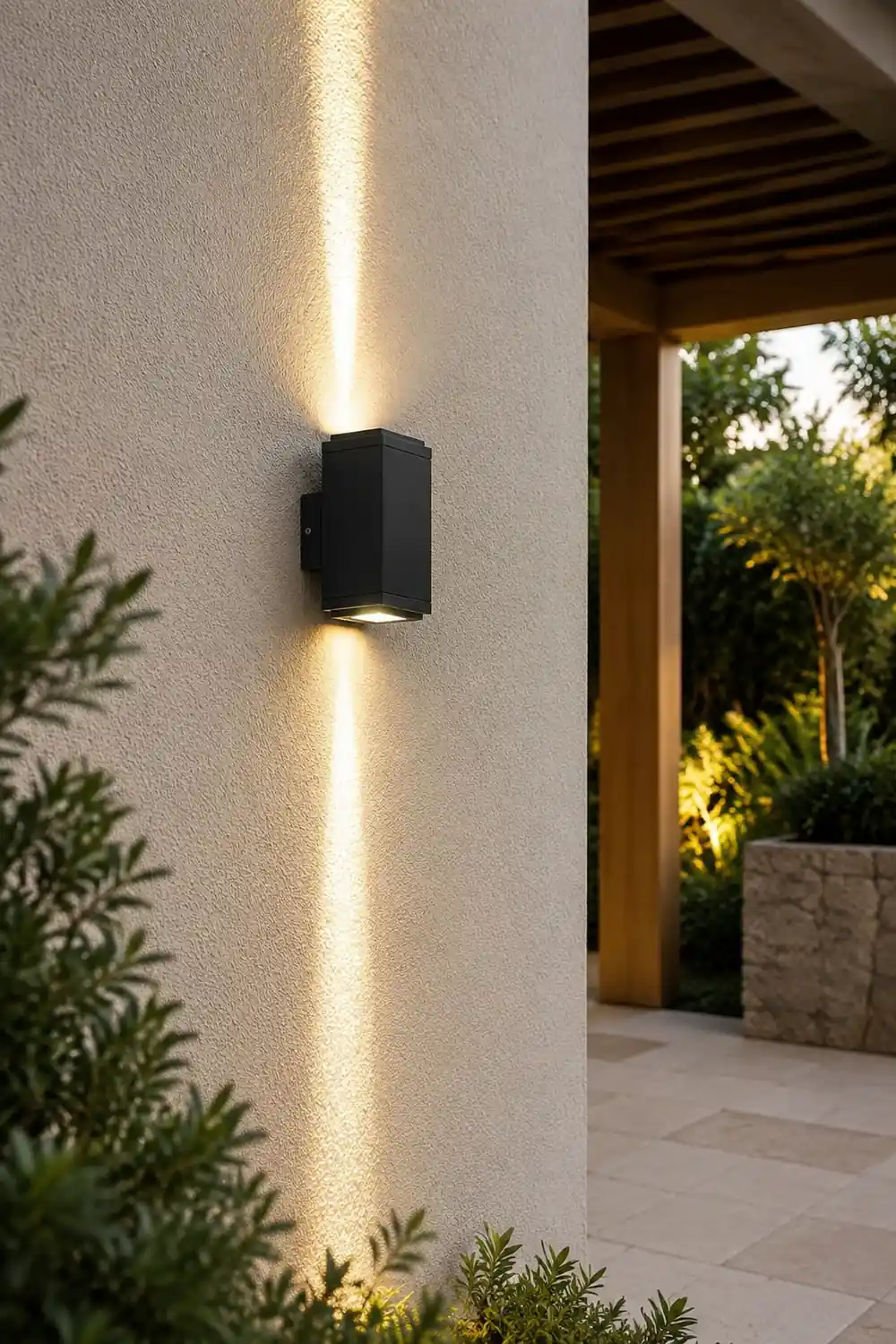 Up Down Lighting LED Outdoor Waterproof Black Modern Wall Washer Light - Lumpaz