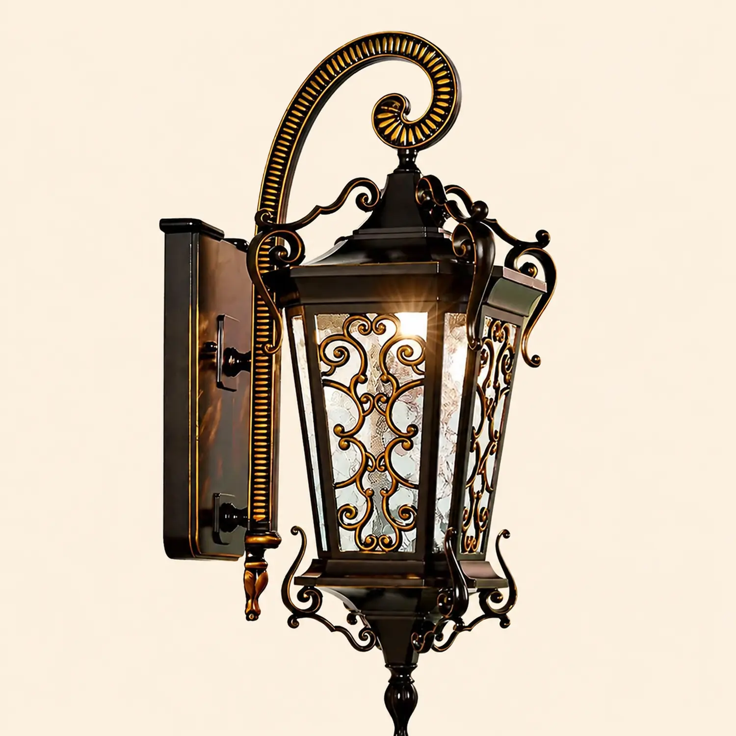 Retro Pattern Outdoor Waterproof European Style Wall Lamp Exterior Lights - Lumpaz