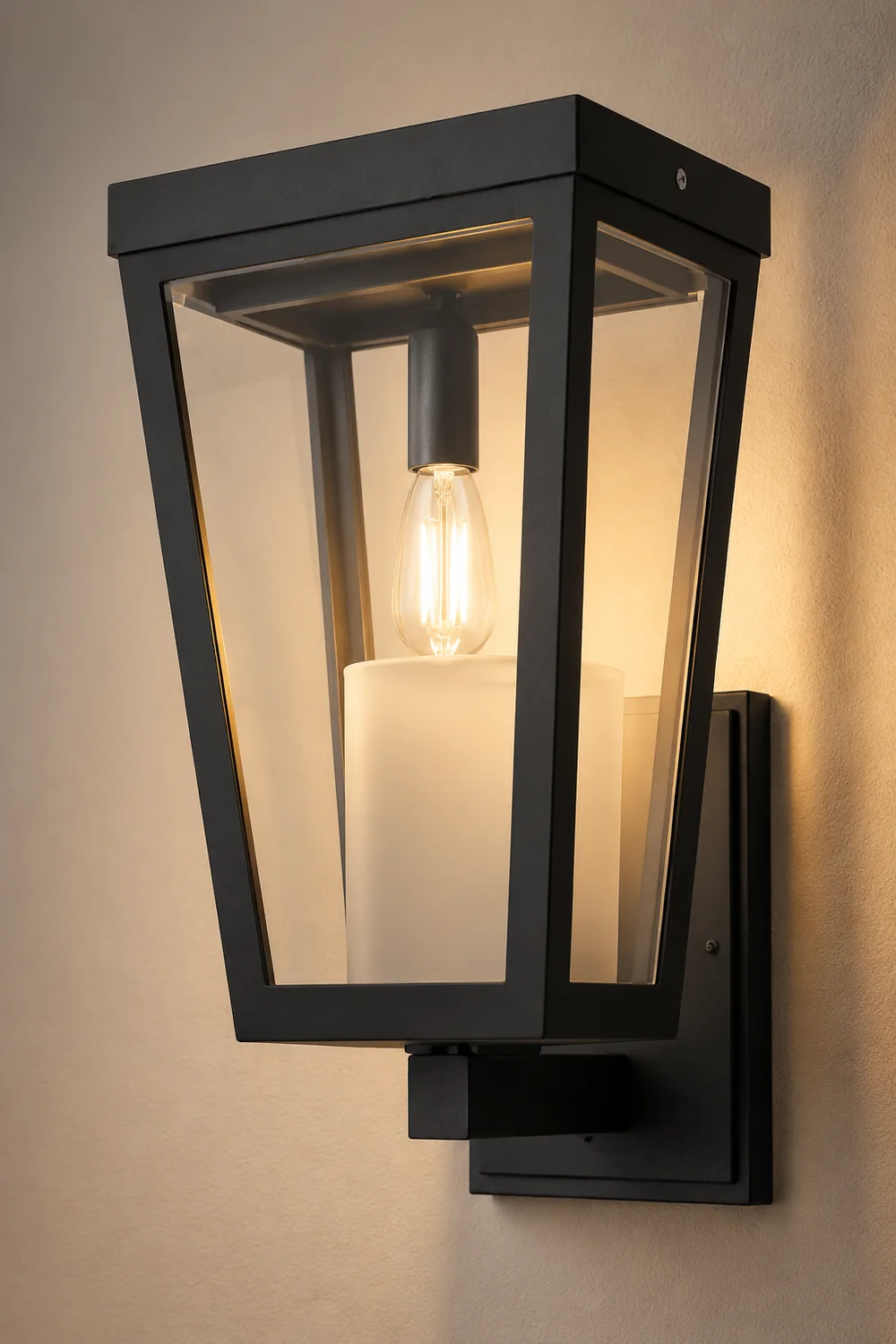 Square Smart Light Control Waterproof LED Solar Outdoor Wall Lights - Lumpaz