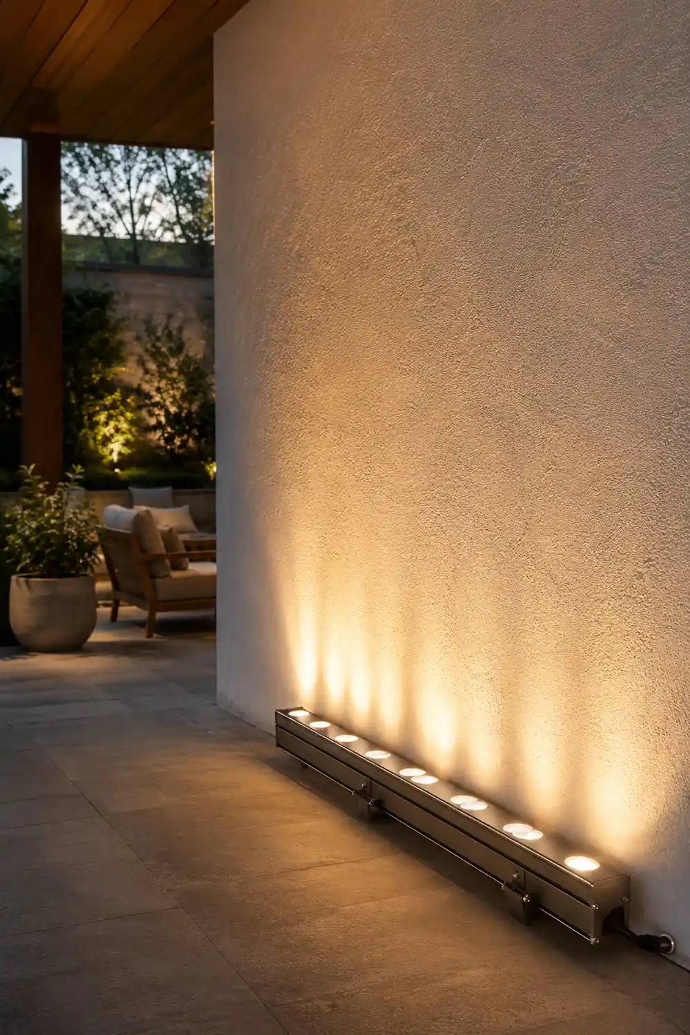 DC24V LED Waterproof Smart Outdoor Wall Washer Light with Shading Plate - Lumpaz