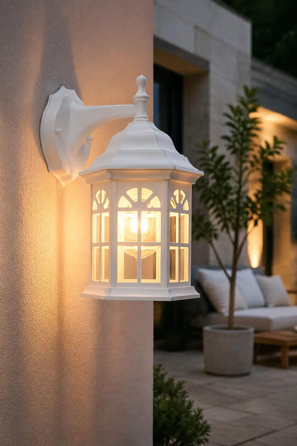 Waterproof Aluminum Alloy Glass LED European Style Outdoor Wall Lights - Lumpaz