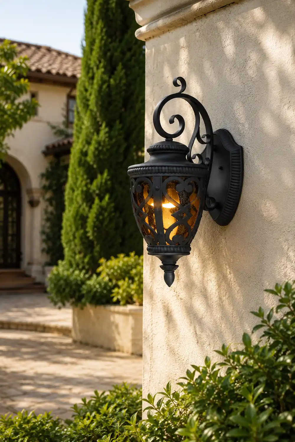 Retro Die-Casting Aluminum Waterproof American Outdoor Wall Light Fixture - Lumpaz