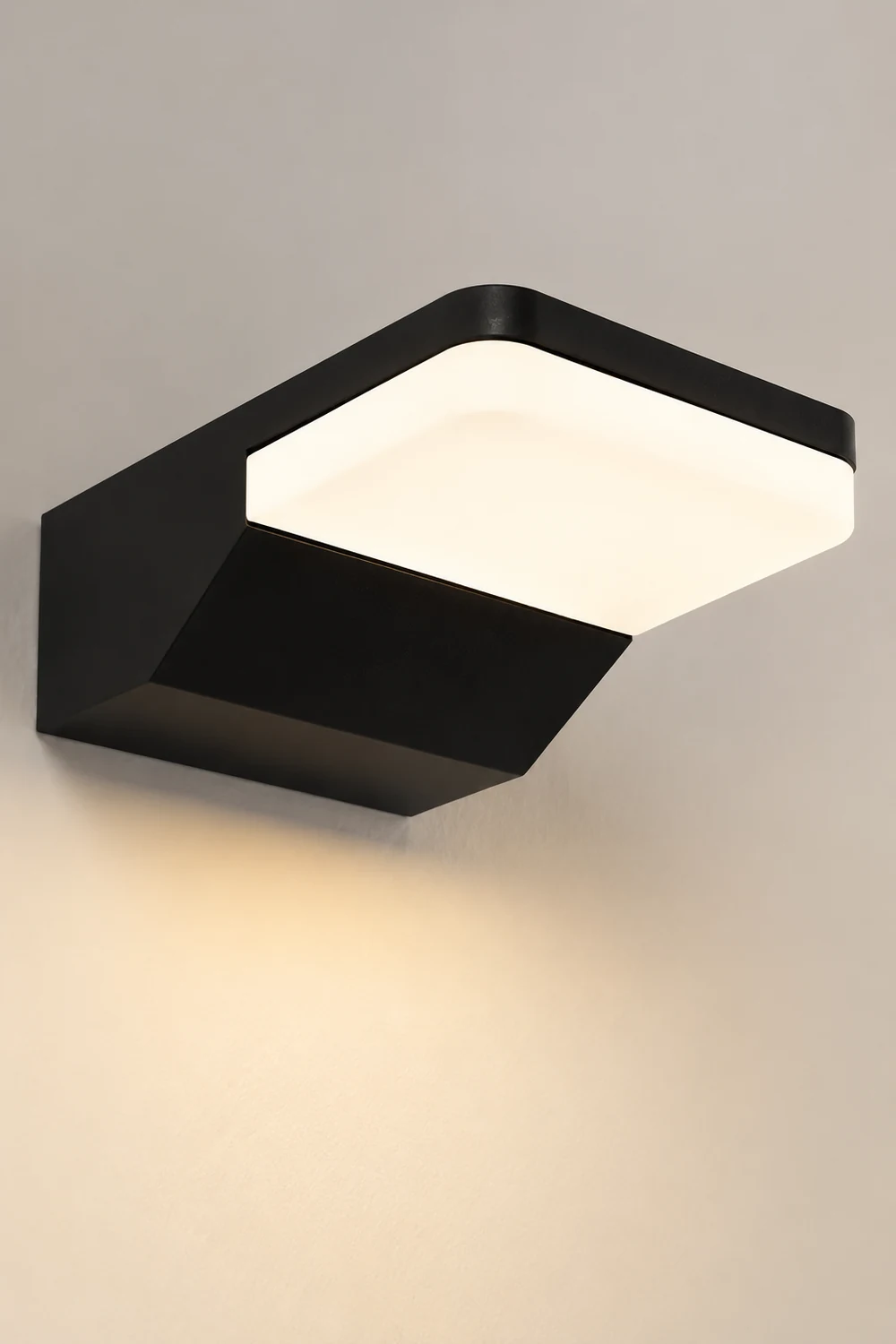 Rectangular Creative LED Waterproof Black Modern Outdoor Wall Sconces Lighting - Lumpaz