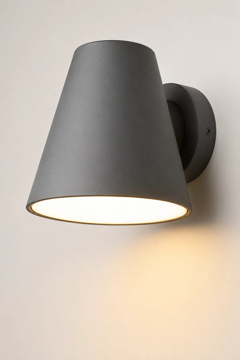 Cone Shape LED Waterproof Black Modern Outdoor Wall Lamp Exterior Lights - Lumpaz
