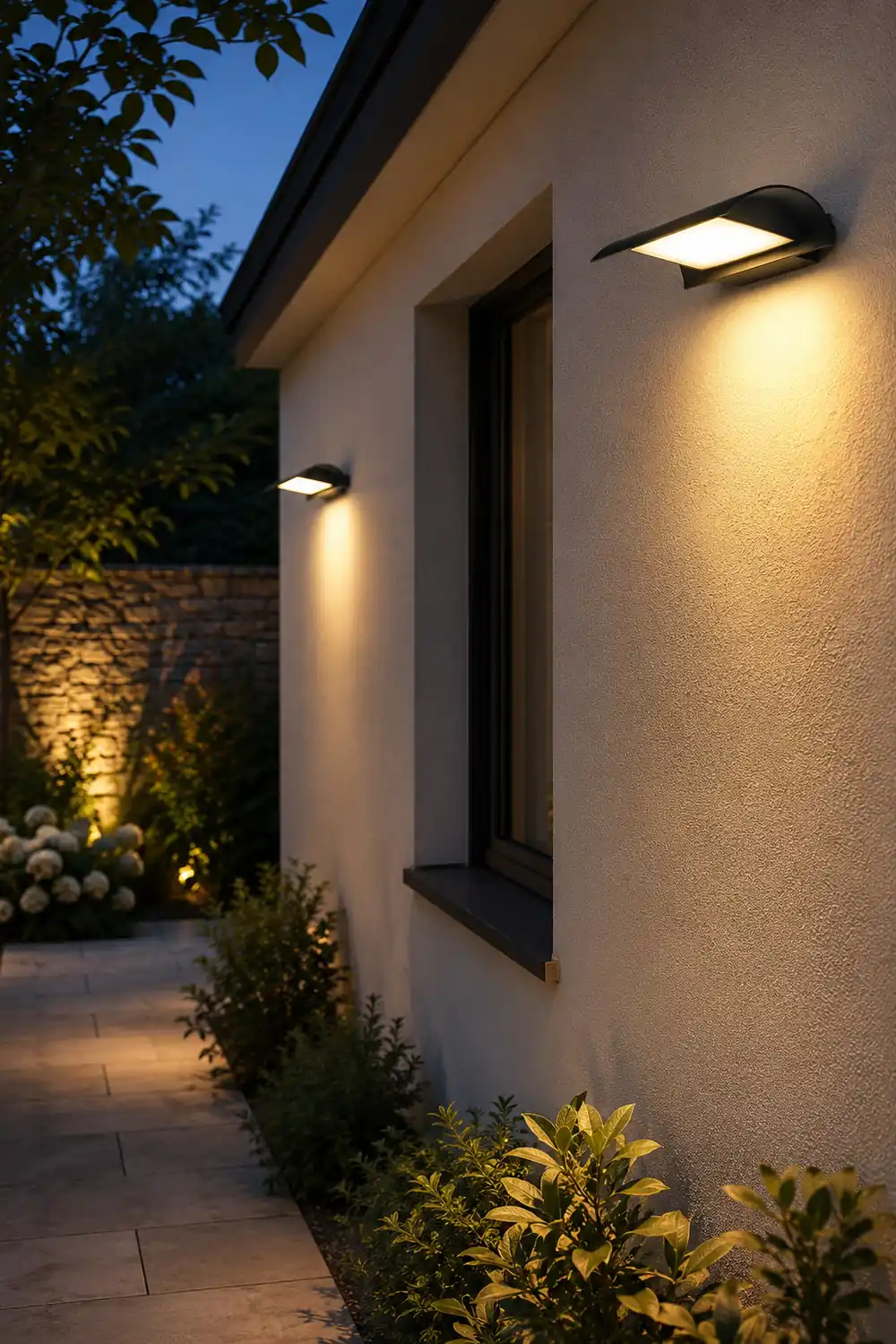 Curved Outdoor Waterproof LED Black Modern Minimalist Wall Lamp Exterior Lighting - Lumpaz