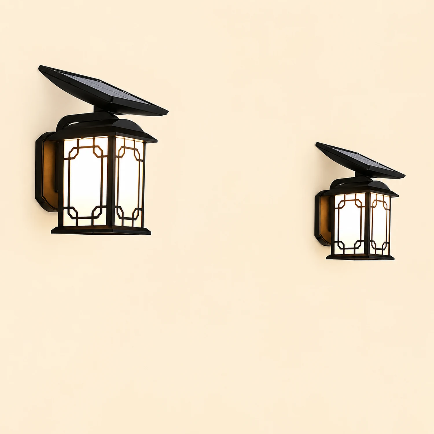 Vintage Waterproof LED Dimmable with Remote Solar Wall Lights Outdoor - Lumpaz