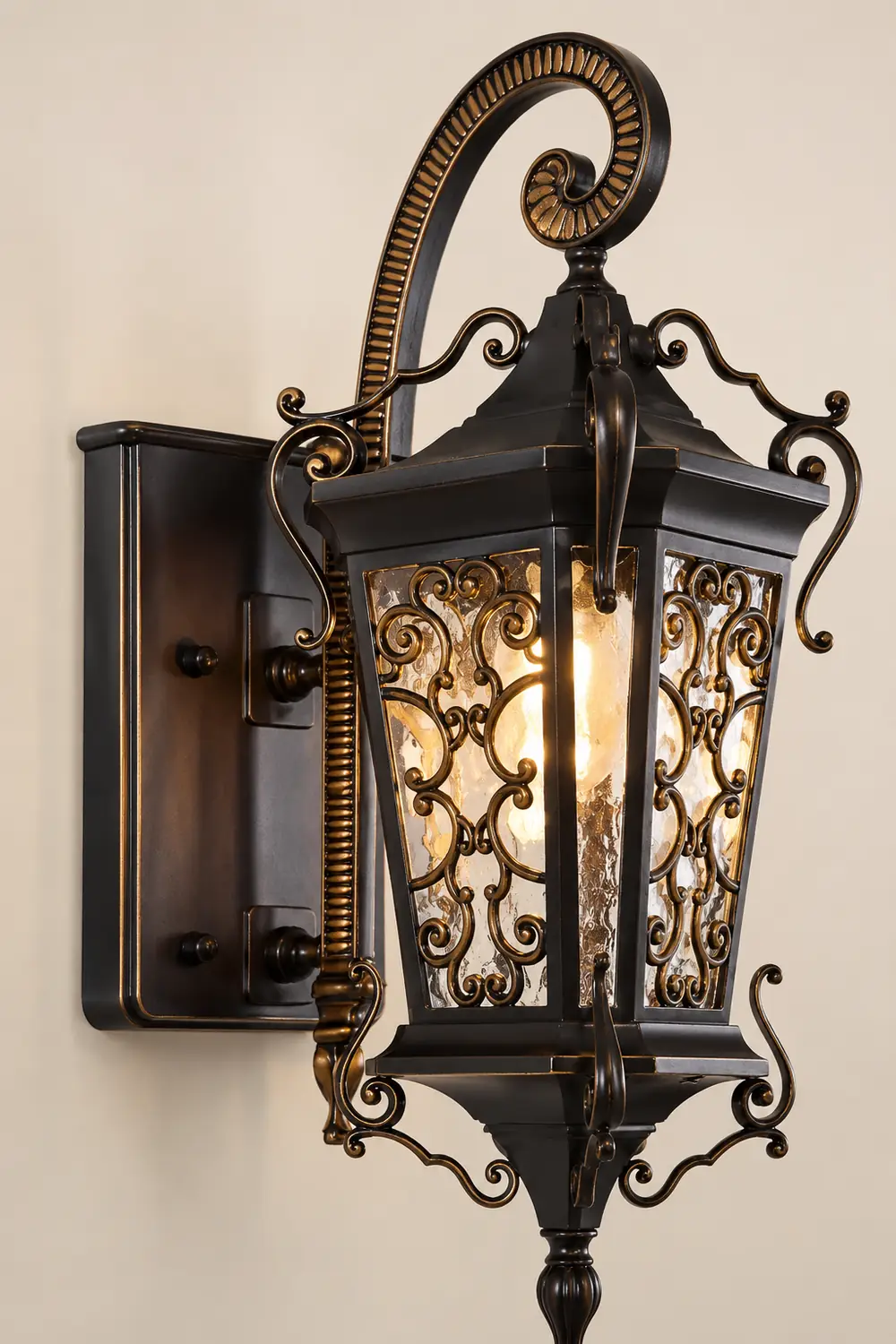 Retro Pattern Outdoor Waterproof European Style Wall Lamp Exterior Lights - Lumpaz