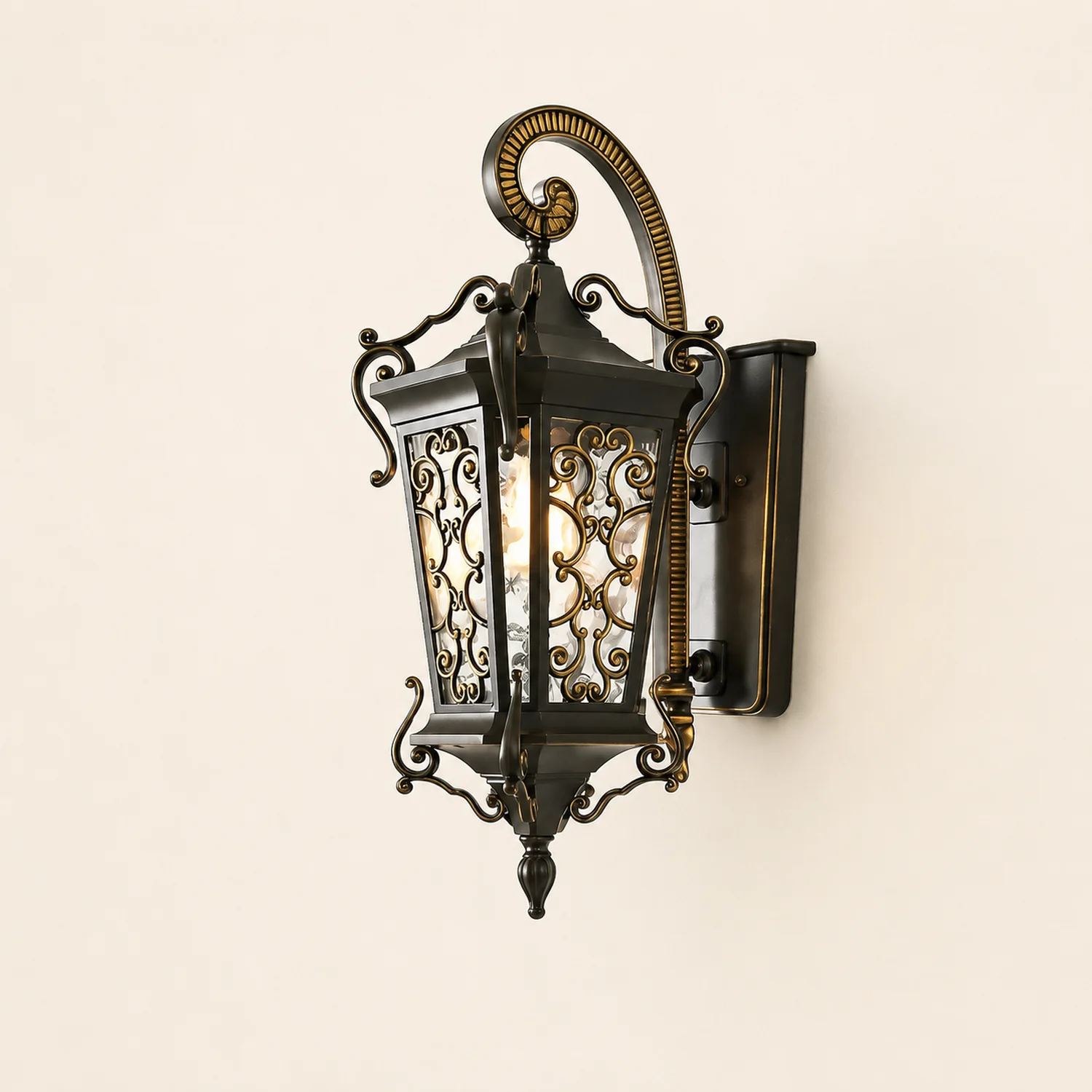 Retro Pattern Outdoor Waterproof European Style Wall Lamp Exterior Lights - Lumpaz