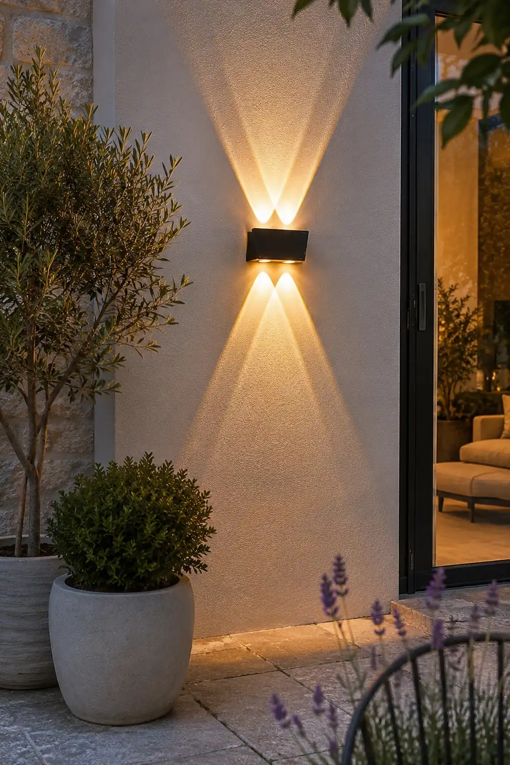 Rectangular Up and Down Light LED Waterproof Modern Wall Washer Lights - Lumpaz