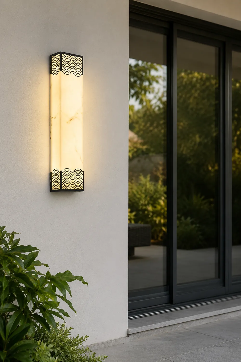 Rectangular Resin LED Waterproof Vintage Outdoor Wall Lights Wall Lamp - Lumpaz