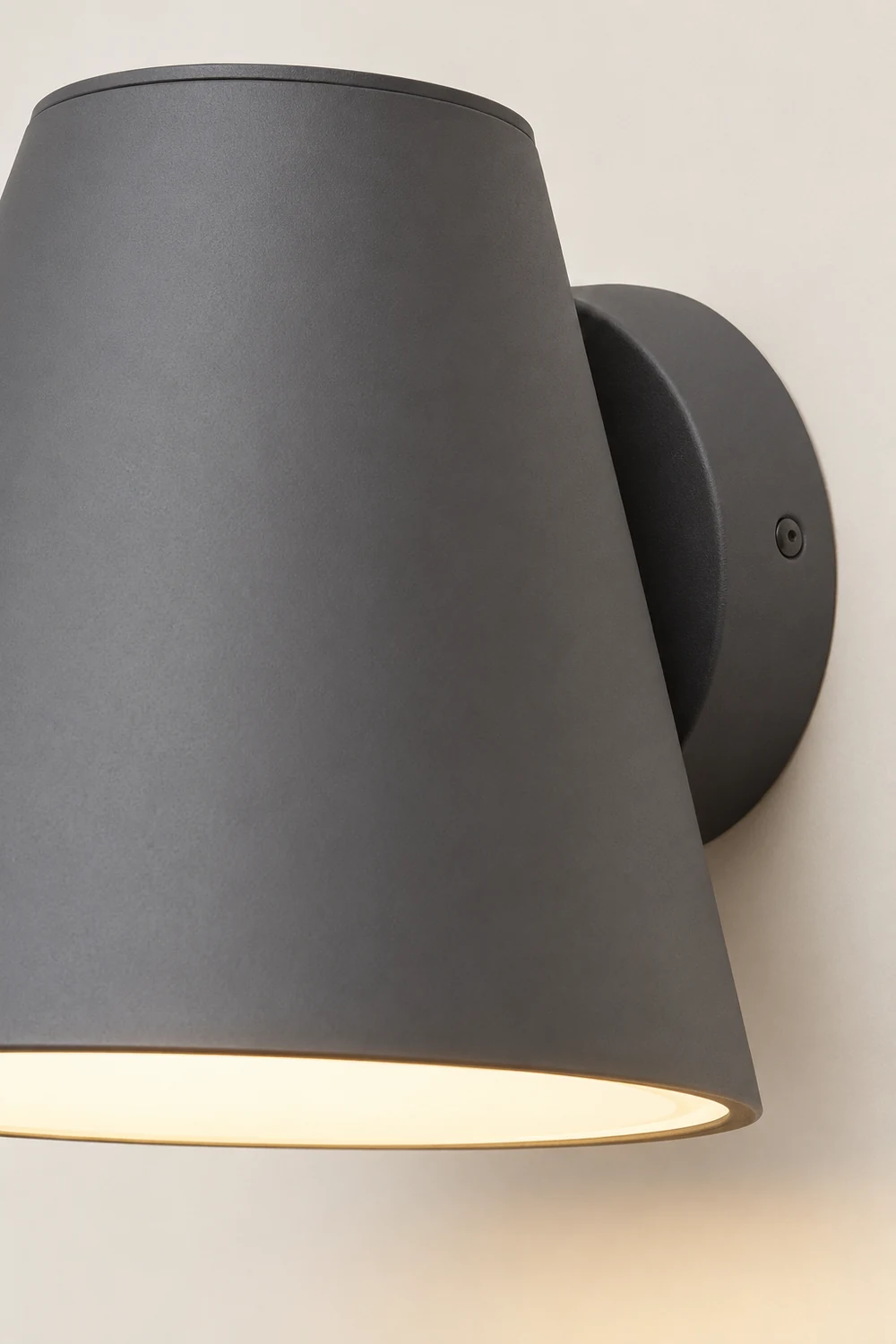 Cone Shape LED Waterproof Black Modern Outdoor Wall Lamp Exterior Lights - Lumpaz