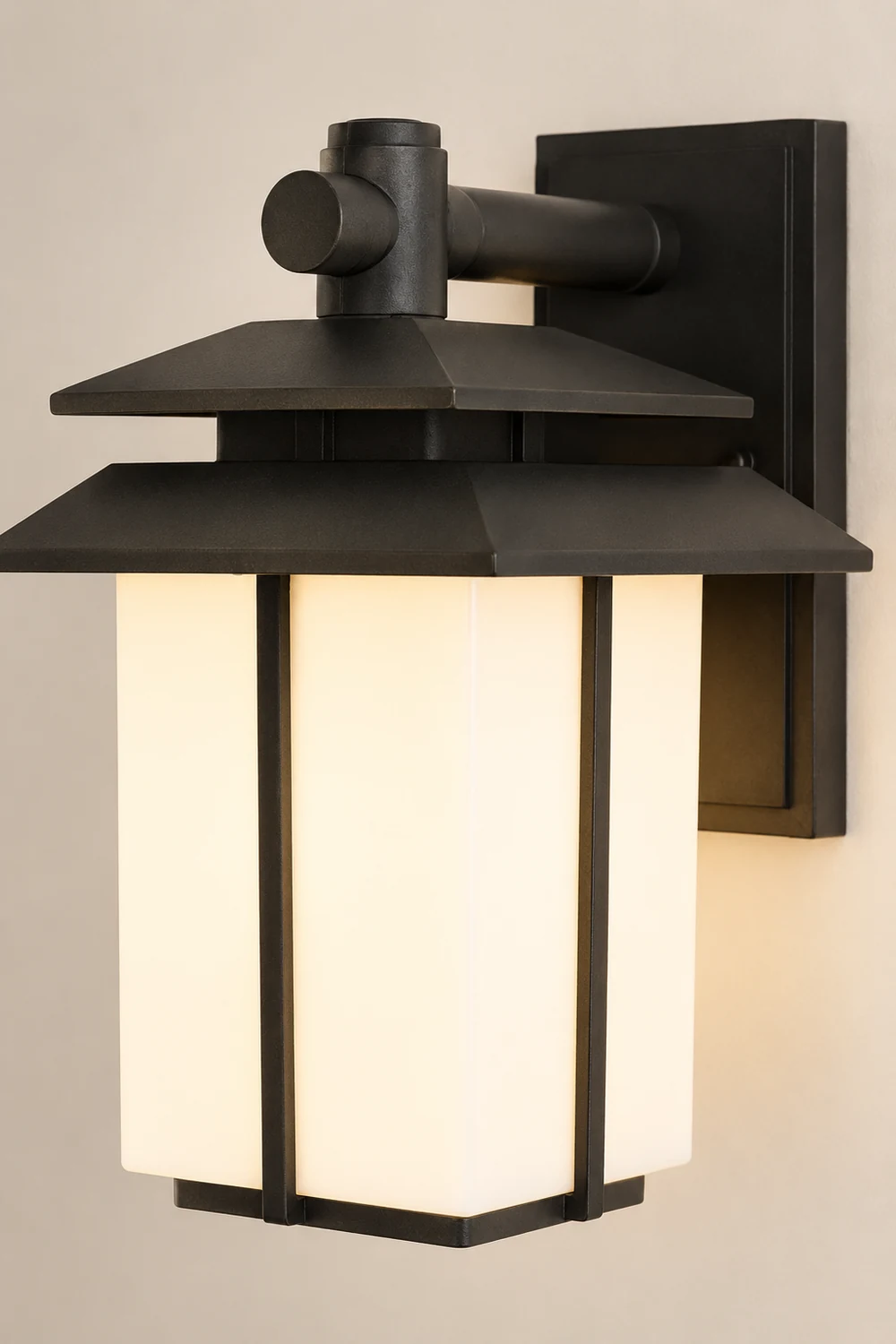 Vintage Glass Aluminum Waterproof European Style Outdoor Wall Sconces Lighting - Lumpaz