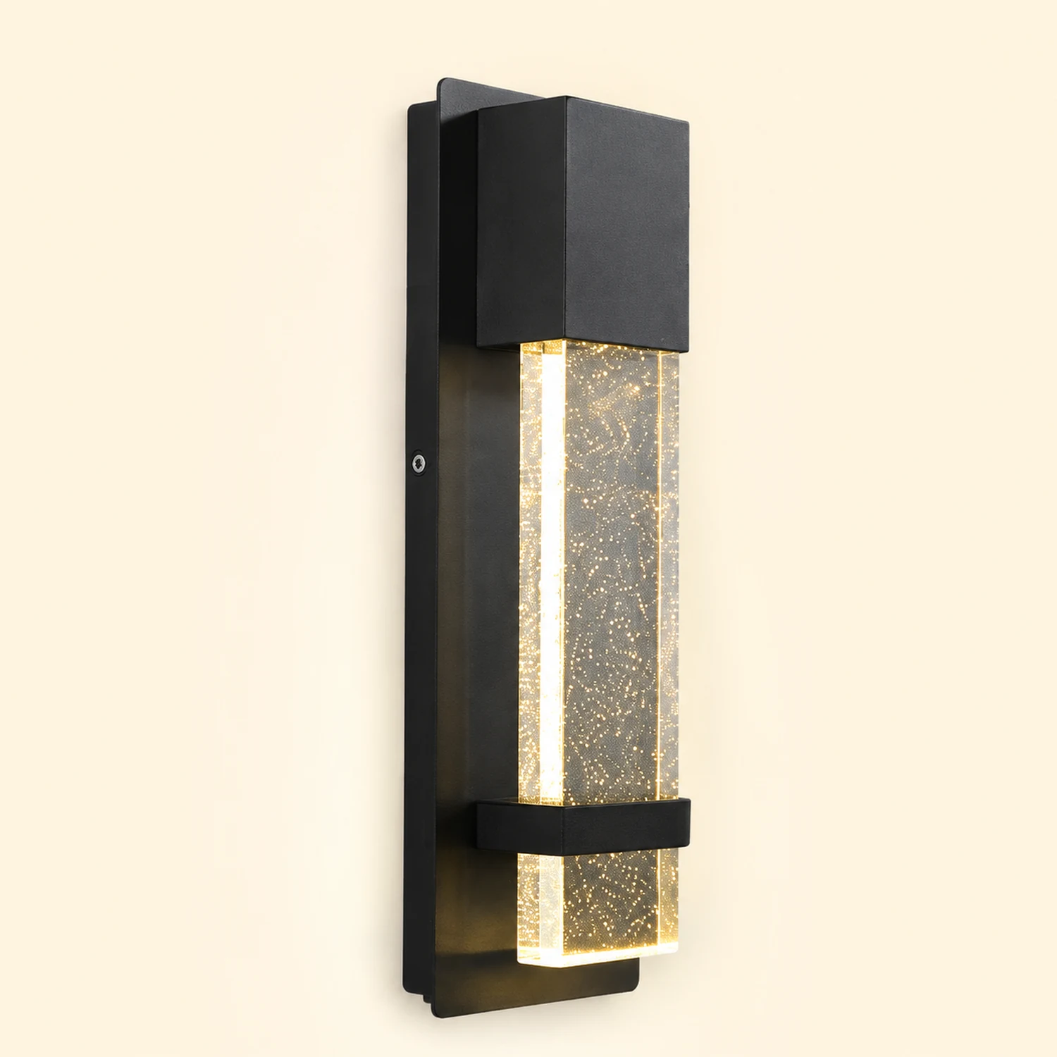 Minimalist Crystal Bubble Glass Waterproof LED Motion Sensor Wall Lamp - Lumpaz