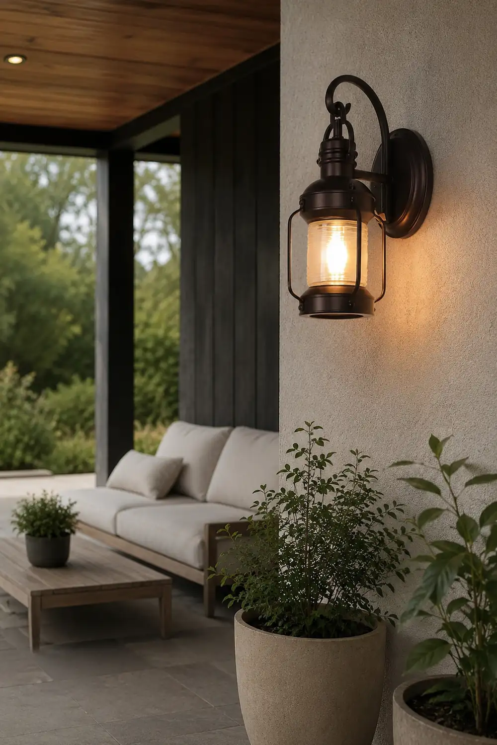 Antique Lantern Aluminum Waterproof LED Outdoor Wall Lamp Lawn Lights - Lumpaz