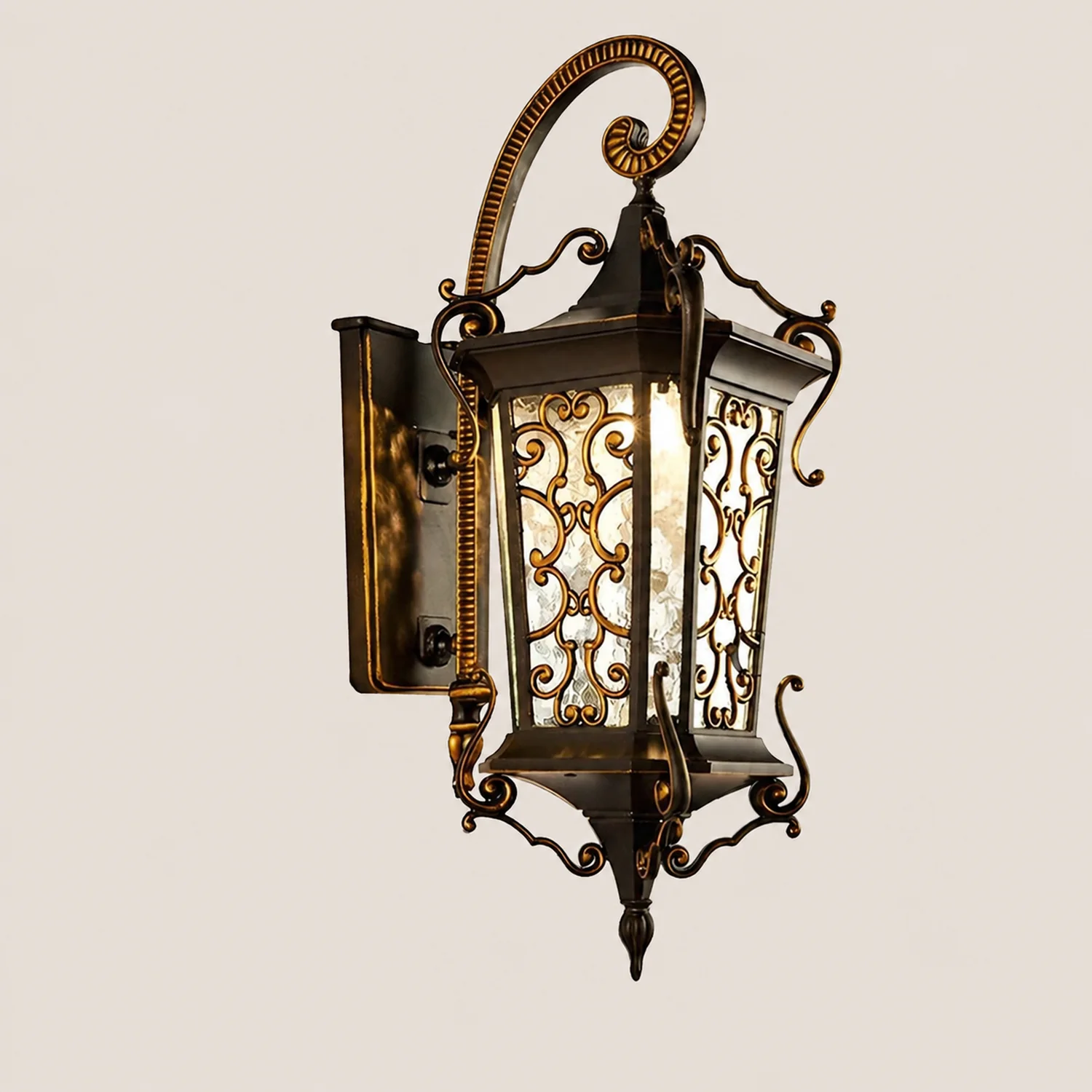 Retro Pattern Outdoor Waterproof European Style Wall Lamp Exterior Lights - Lumpaz