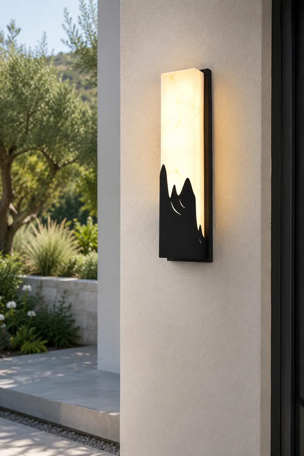 Rectangular Creative Scenery Waterproof LED Black Retro Sconces Lighting - Lumpaz