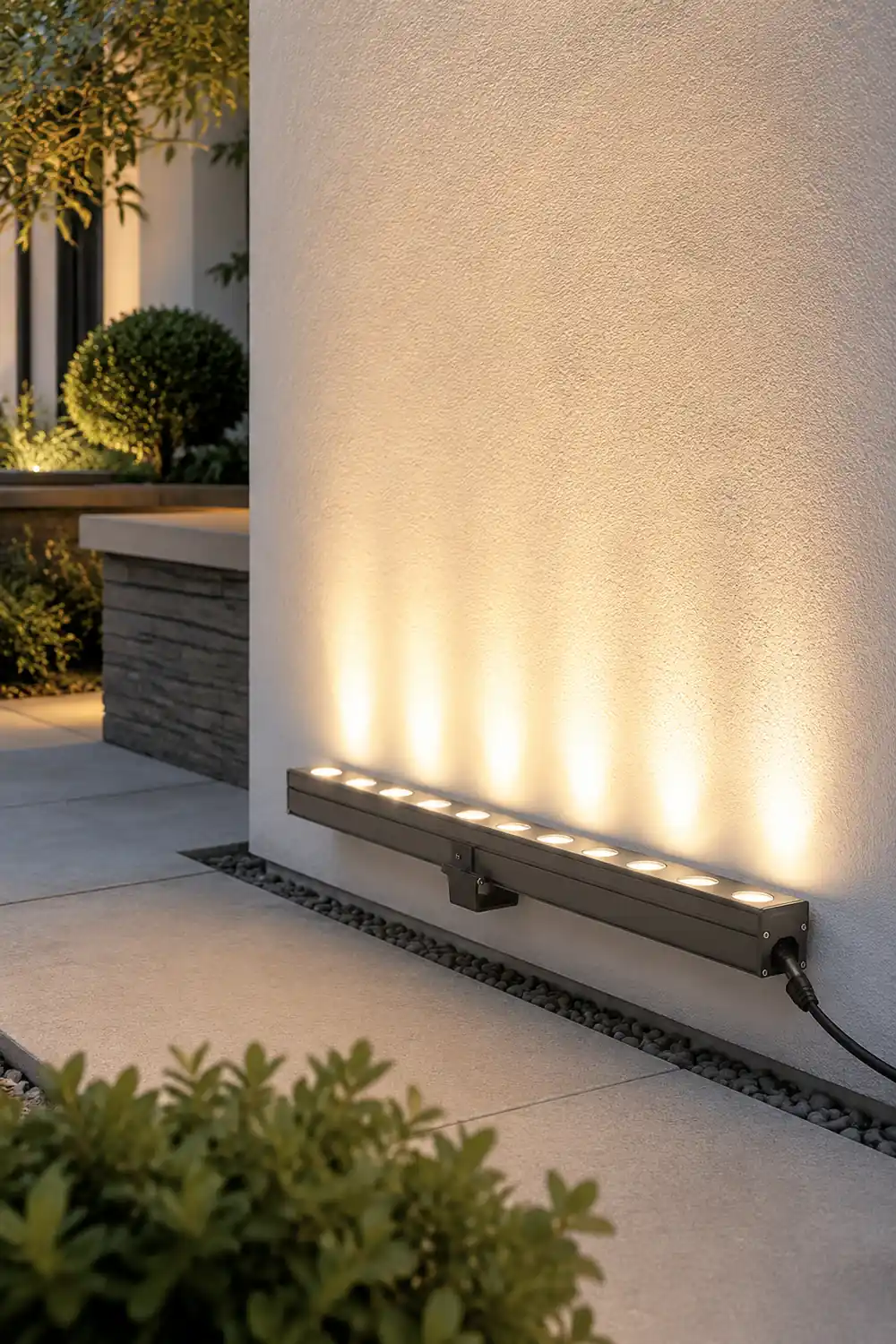 DC24V LED Waterproof Smart Outdoor Wall Washer Light with Shading Plate - Lumpaz