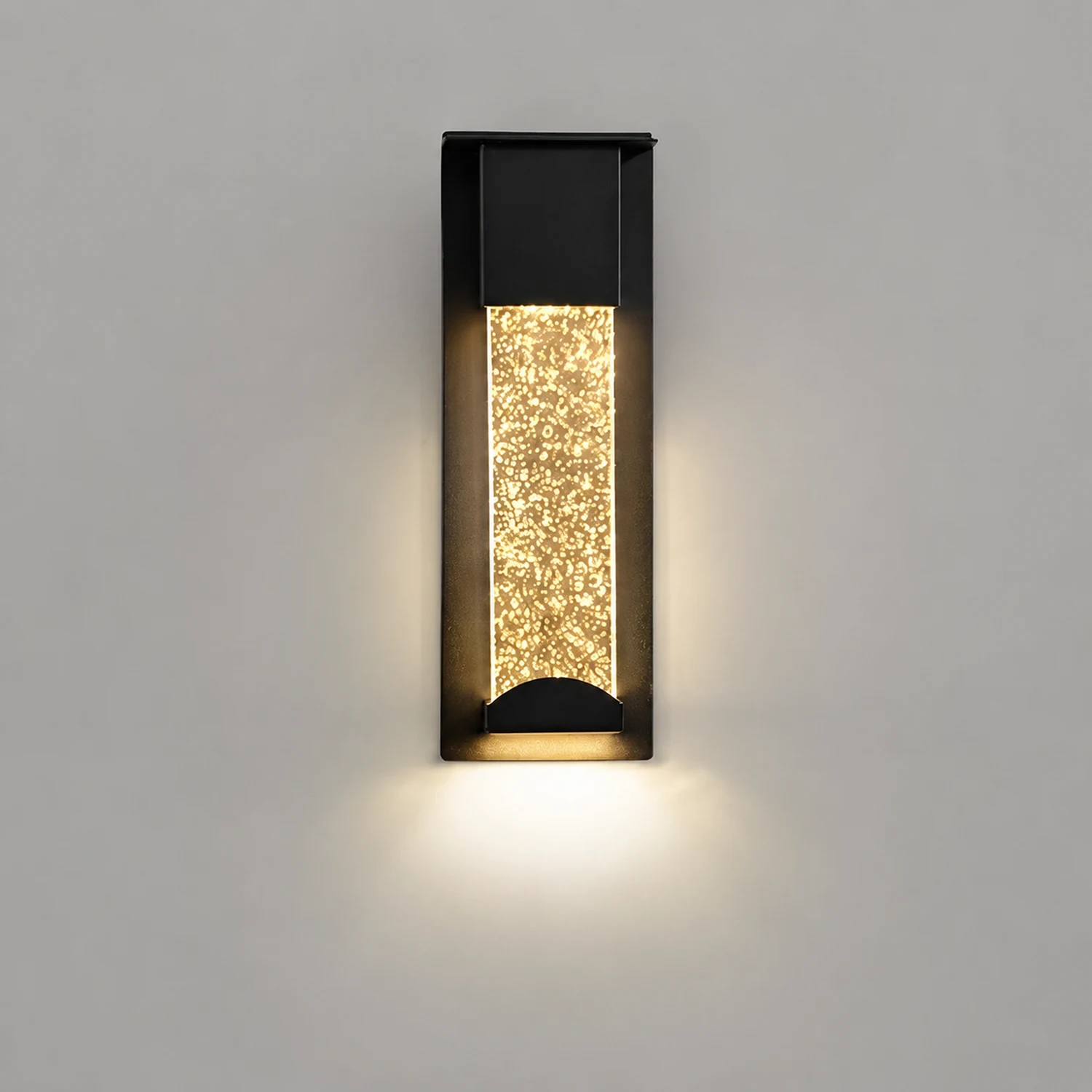 Minimalist Crystal Bubble Glass Waterproof LED Motion Sensor Wall Lamp - Lumpaz
