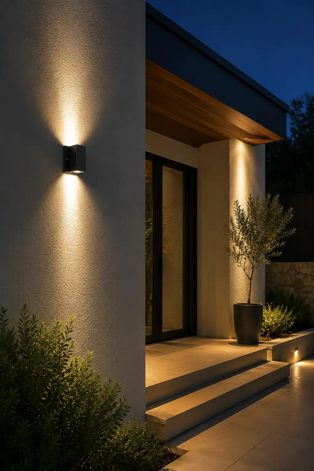 Up Down Lighting LED Outdoor Waterproof Black Modern Wall Washer Light - Lumpaz