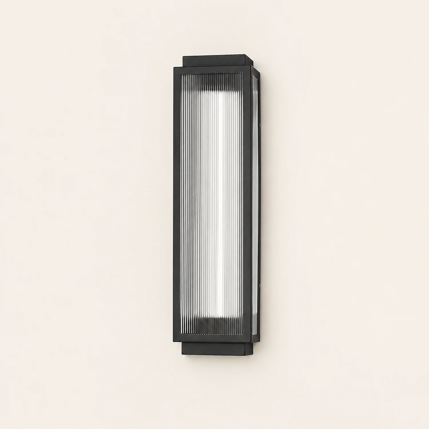 Rectangular Strip Waterproof LED Black Modern Outdoor Wall Lights - Lumpaz
