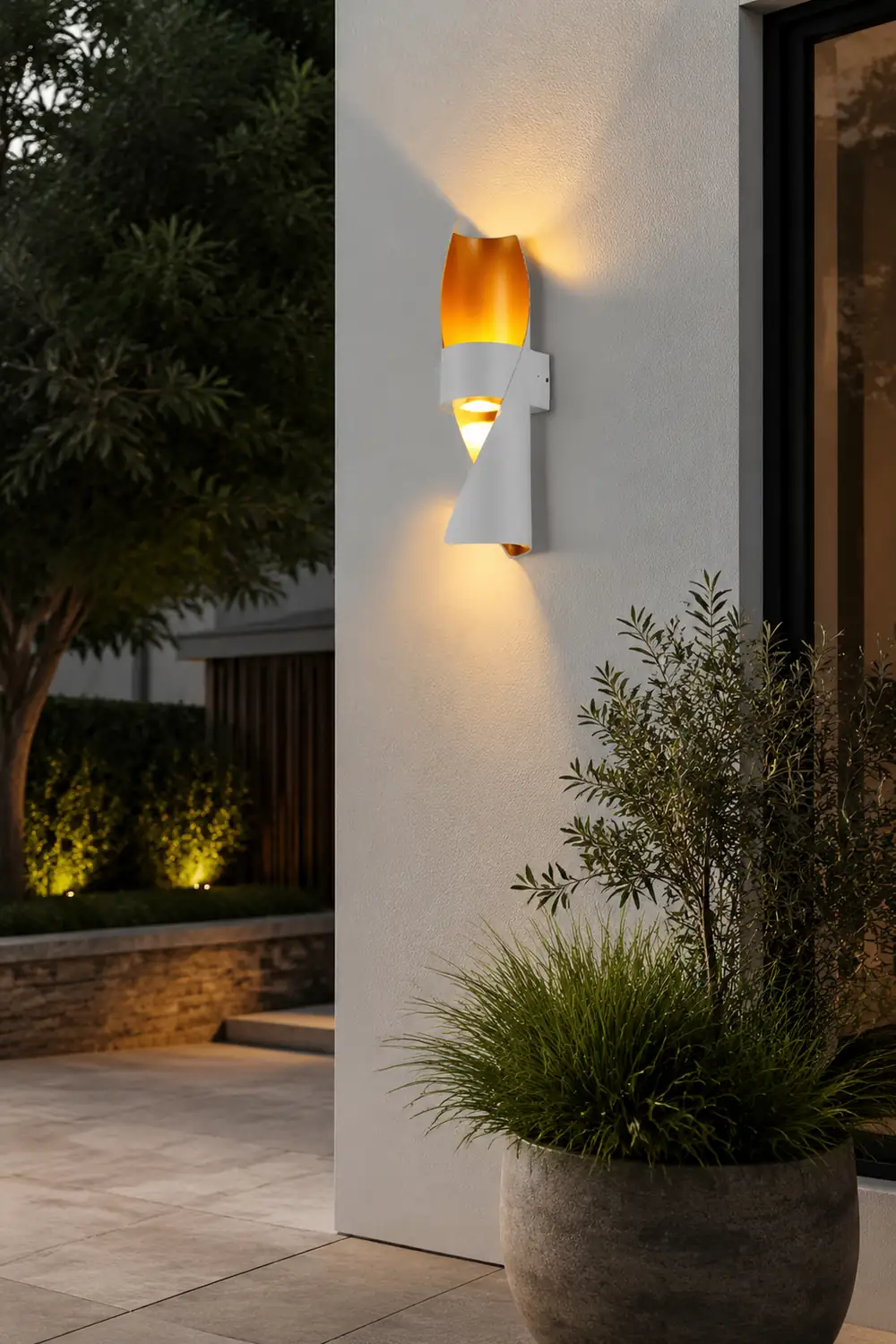 Circular Waterproof Up and Down Lighting COB Modern Outdoor Wall Lights - Lumpaz
