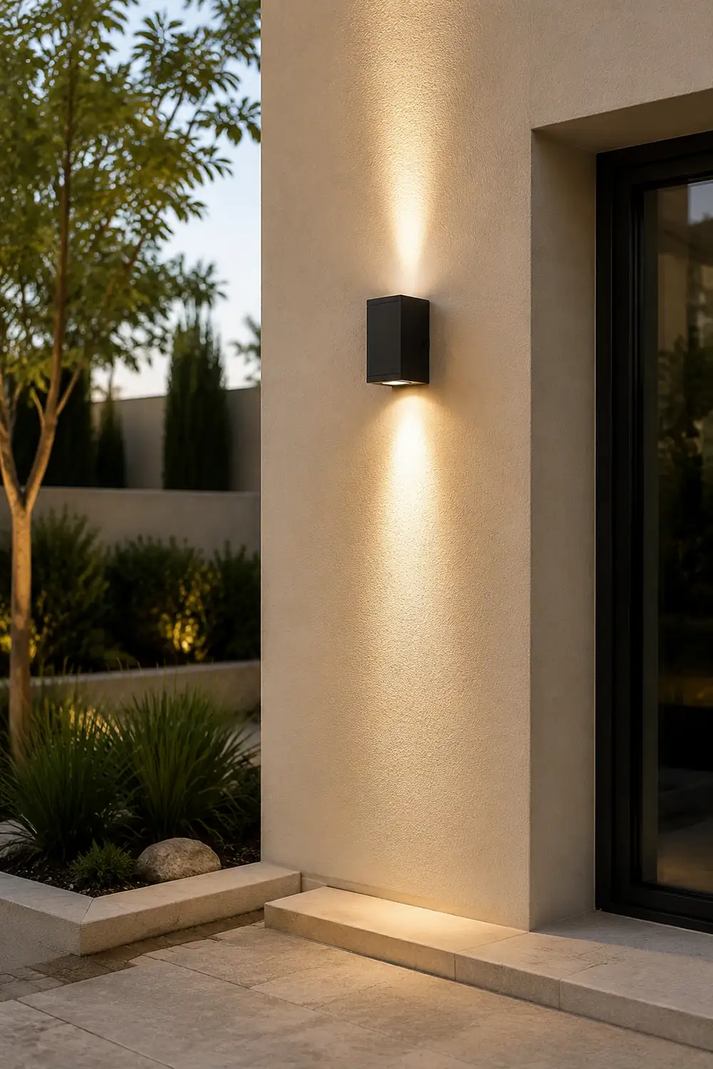 Up Down Lighting LED Outdoor Waterproof Black Modern Wall Washer Light - Lumpaz