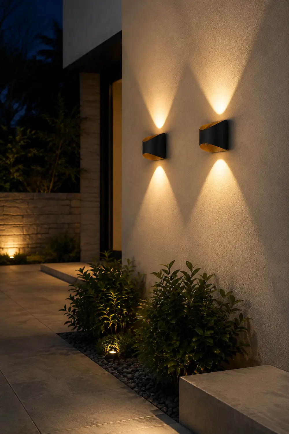 Unique Up and Down Lighting LED Waterproof Modern Exterior Wall Lights - Lumpaz