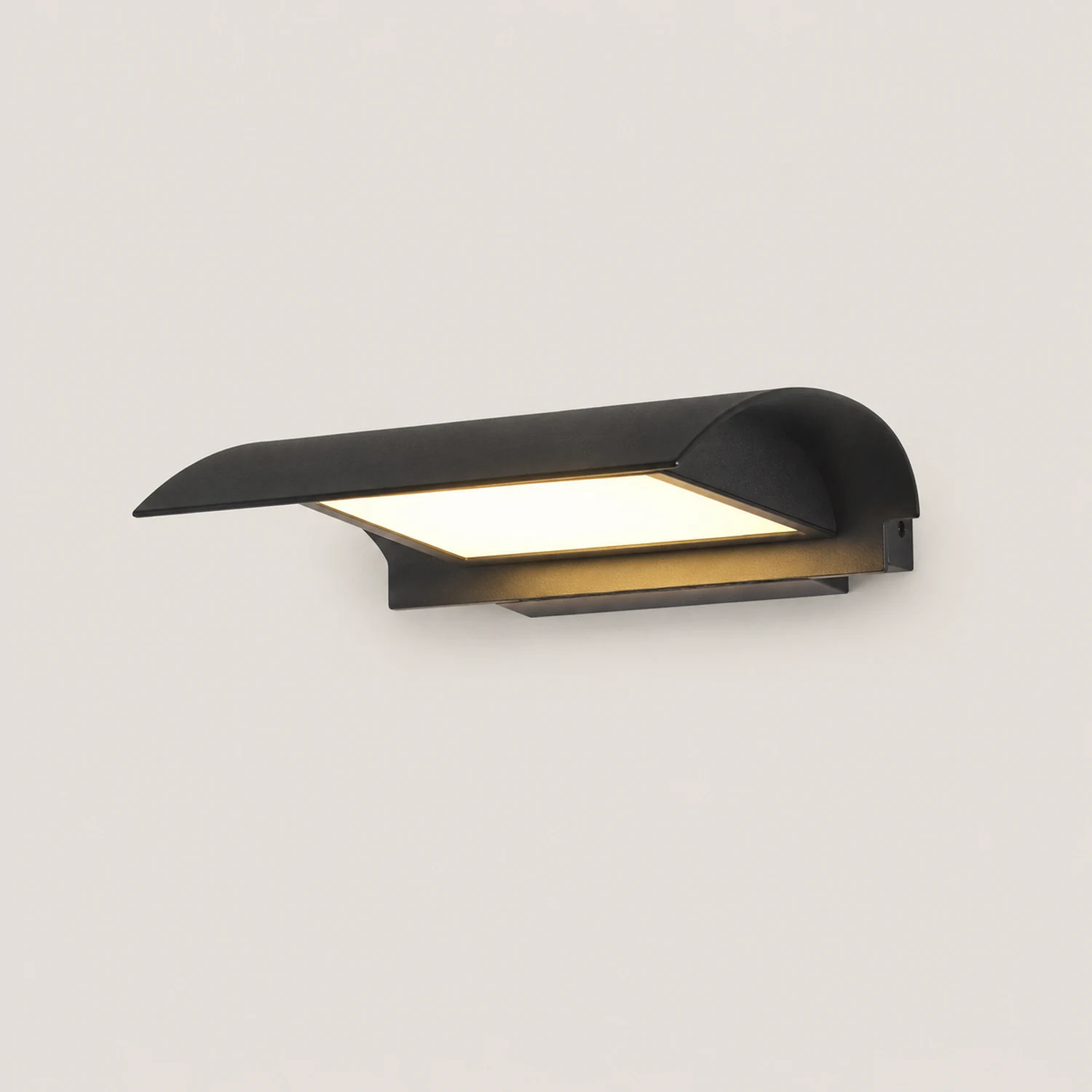 Curved Outdoor Waterproof LED Black Modern Minimalist Wall Lamp Exterior Lighting - Lumpaz
