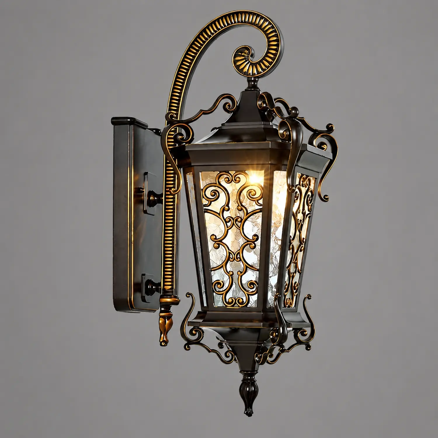 Retro Pattern Outdoor Waterproof European Style Wall Lamp Exterior Lights - Lumpaz