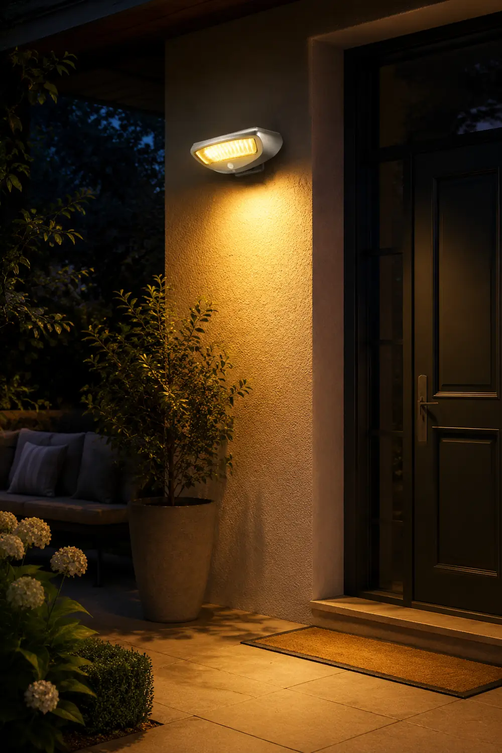 Motion Sensor 45° Adjustable Waterproof Solar Lights Outdoor Wall Lamp - Lumpaz
