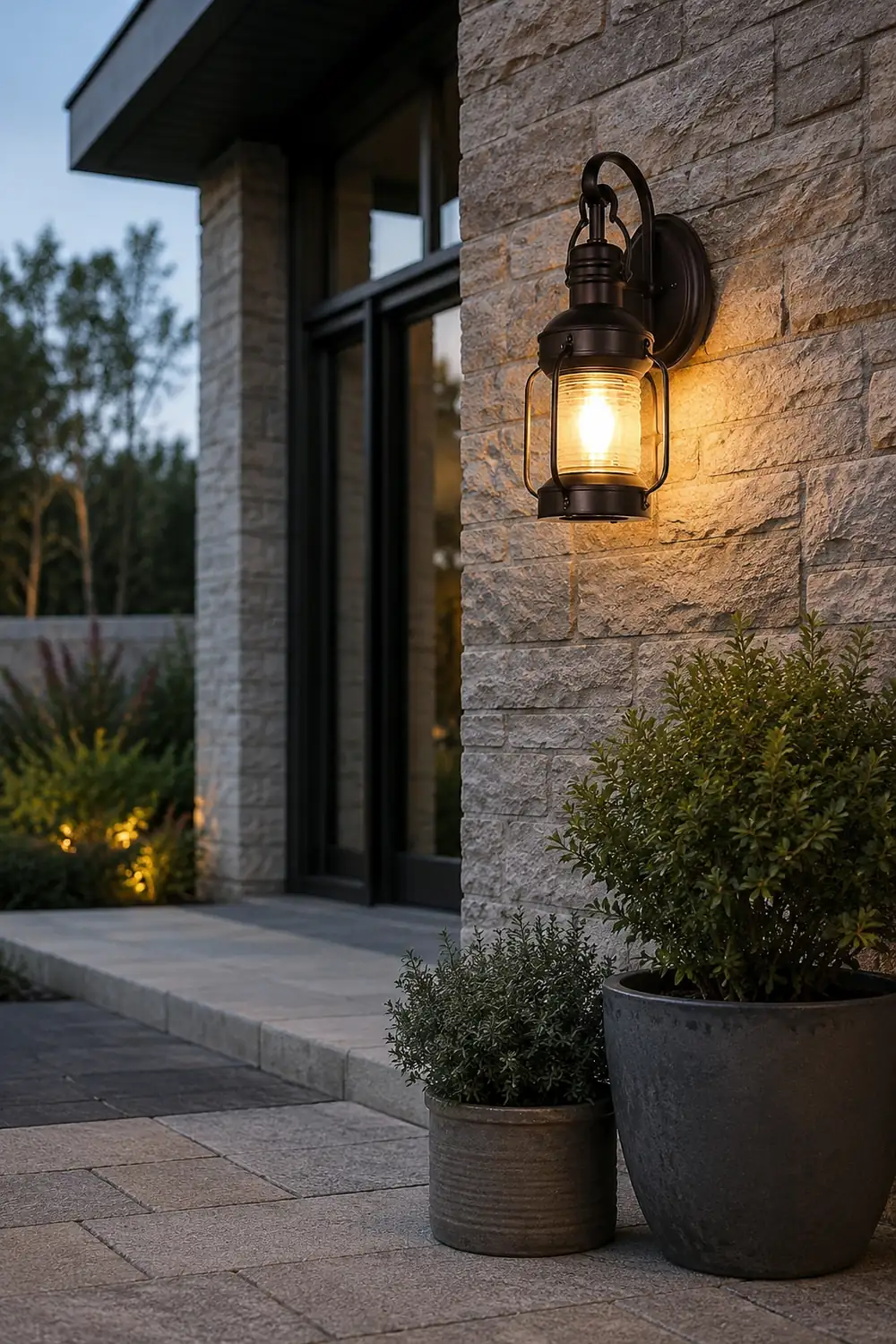 Antique Lantern Aluminum Waterproof LED Outdoor Wall Lamp Lawn Lights - Lumpaz