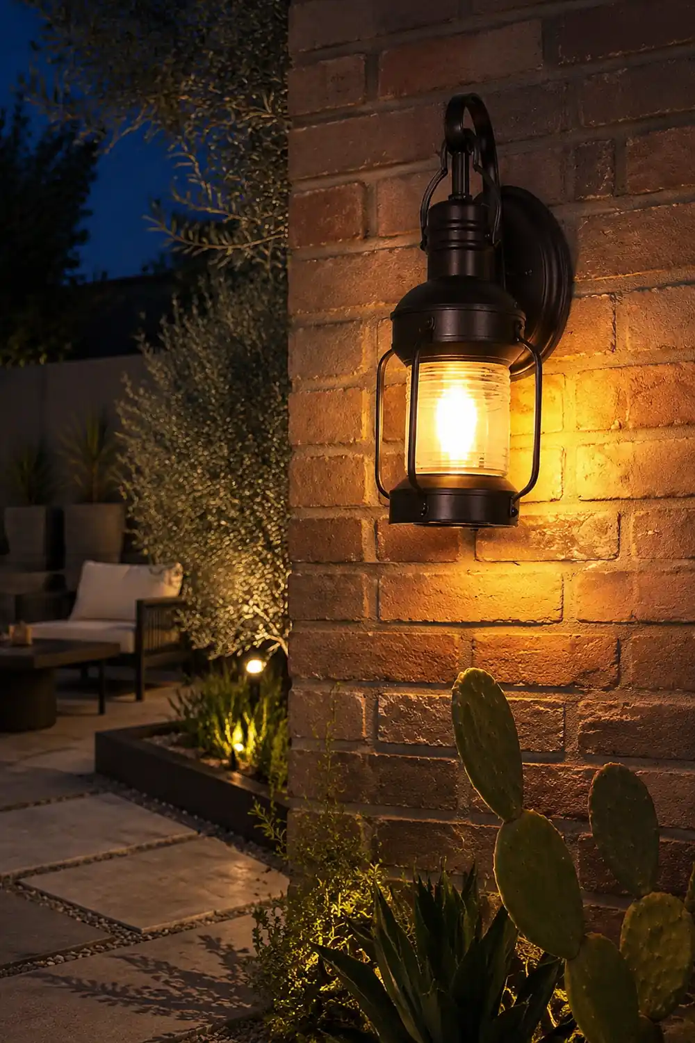 Antique Lantern Aluminum Waterproof LED Outdoor Wall Lamp Lawn Lights - Lumpaz