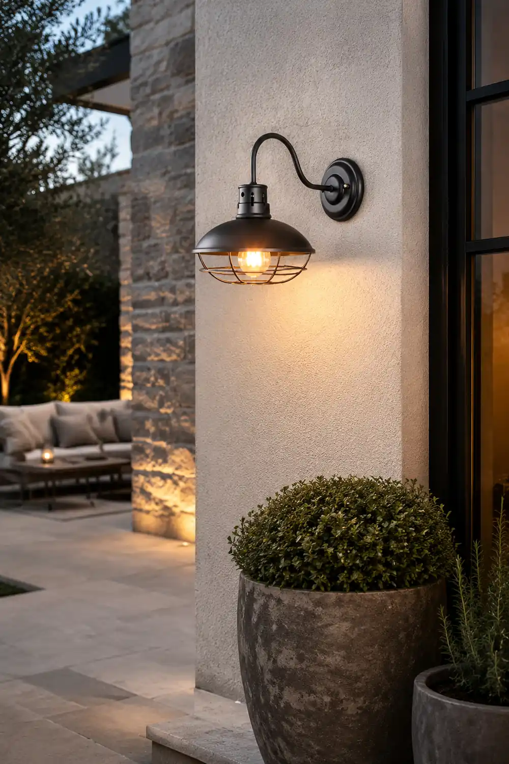 Retro Iron LED Waterproof Industrial Style Outdoor Wall Lights Wall Lamp - Lumpaz
