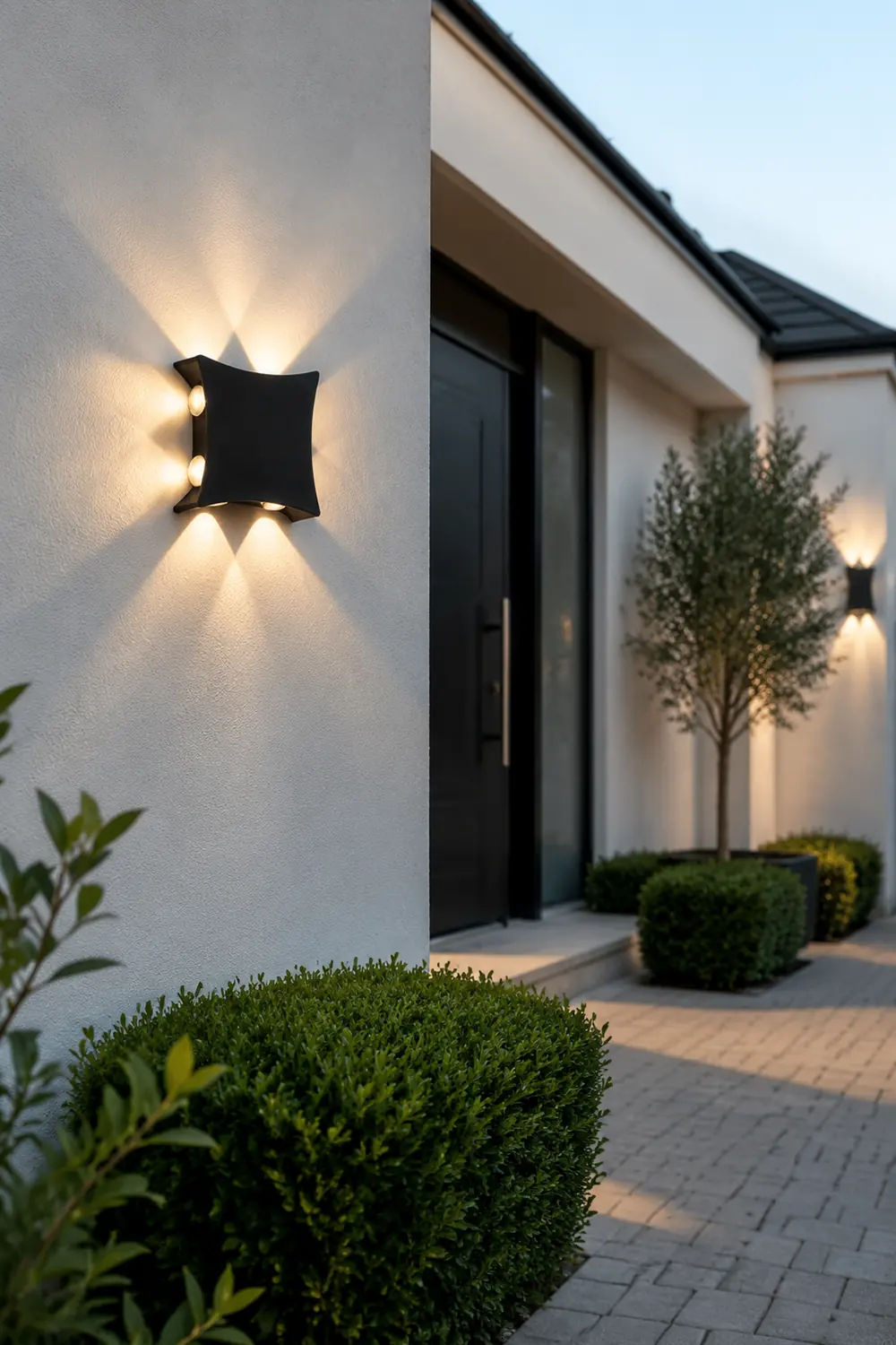 Unique Star Up and Down Lighting LED Waterproof Black Modern Wall Lamp - Lumpaz