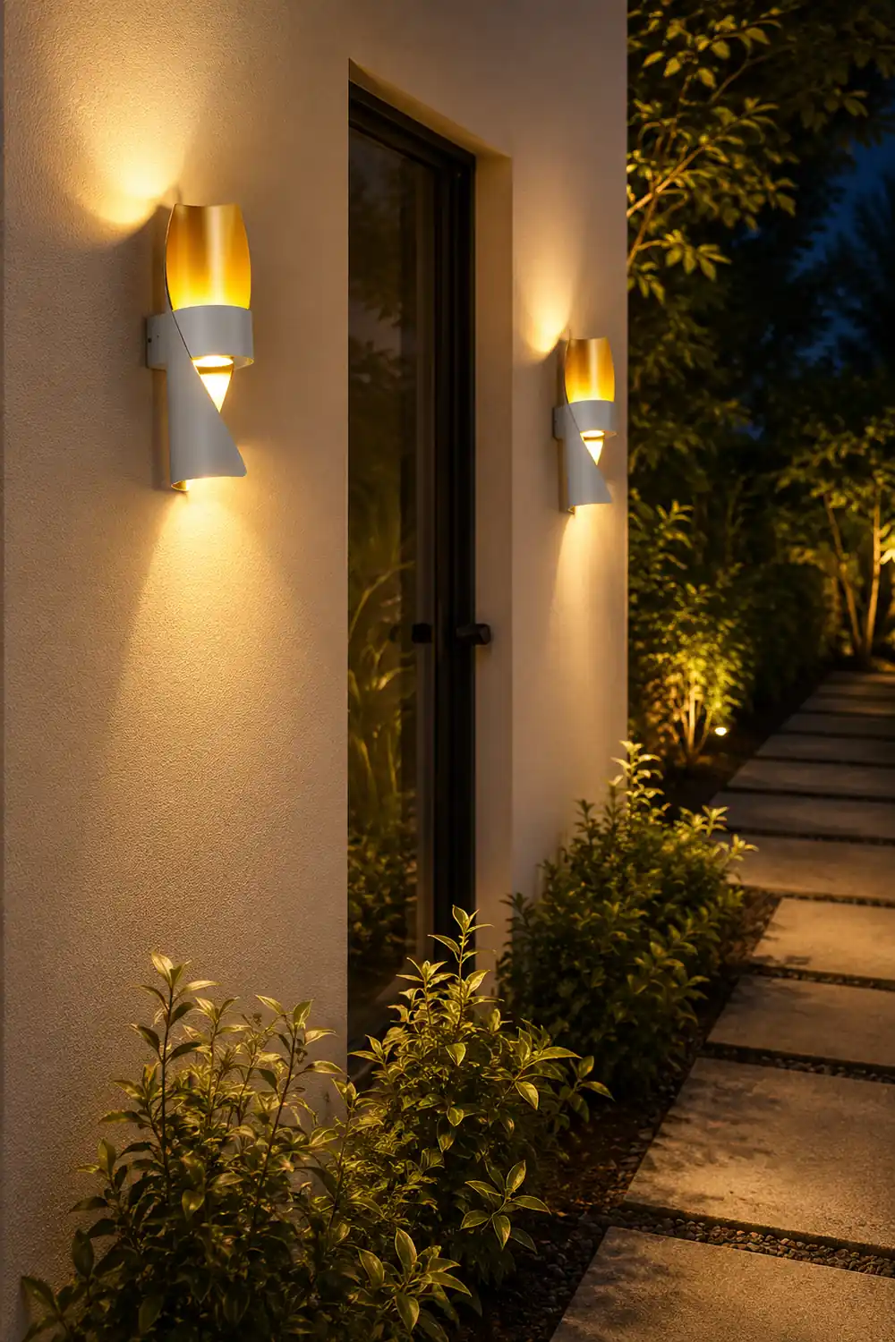 Circular Waterproof Up and Down Lighting COB Modern Outdoor Wall Lights - Lumpaz