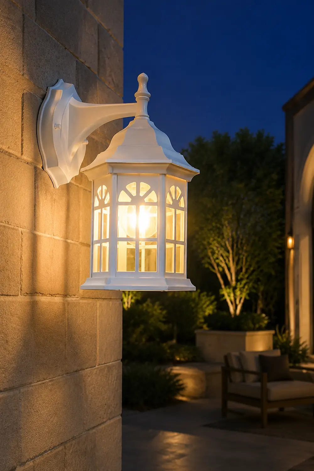 Waterproof Aluminum Alloy Glass LED European Style Outdoor Wall Lights - Lumpaz