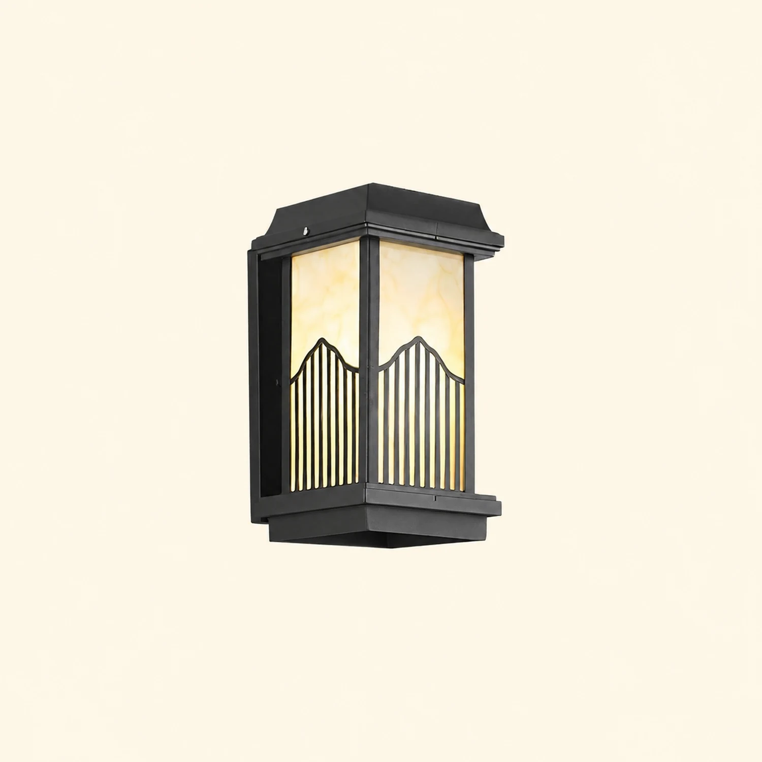 Waterproof Solar Powered Automatic Charging Outdoor Wall Lights with Remote - Lumpaz