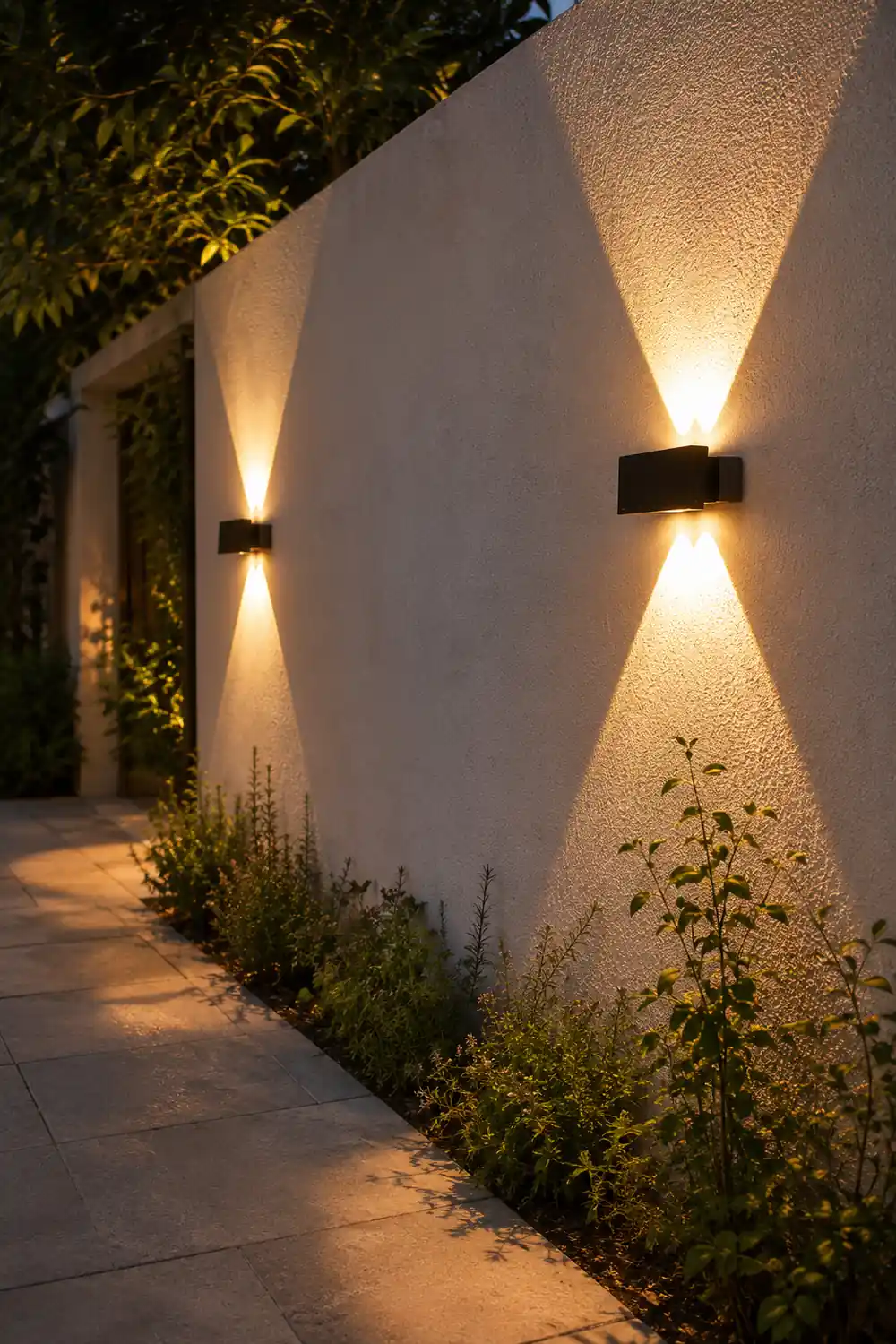 Rectangular Up and Down Light LED Waterproof Modern Wall Washer Lights - Lumpaz