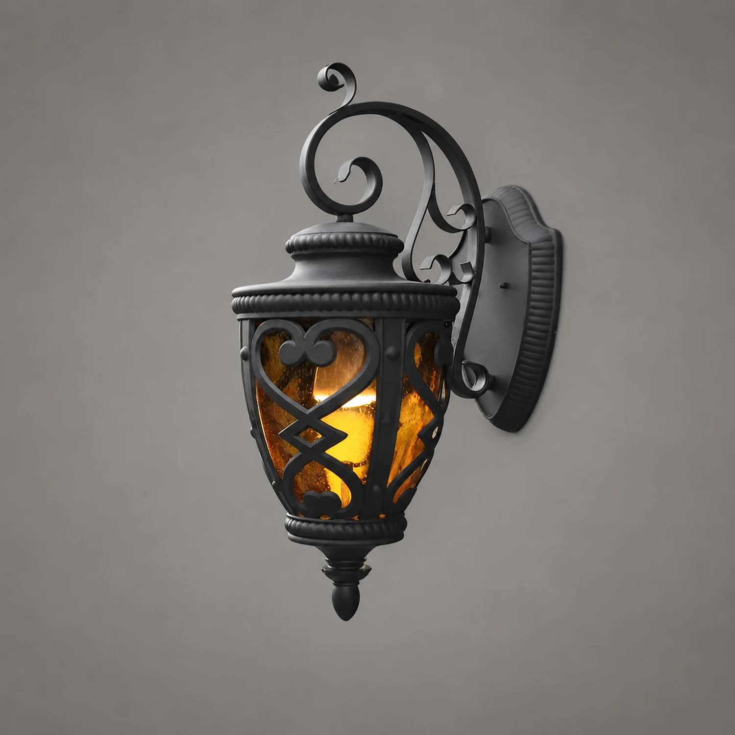 Retro Die-Casting Aluminum Waterproof American Outdoor Wall Light Fixture - Lumpaz