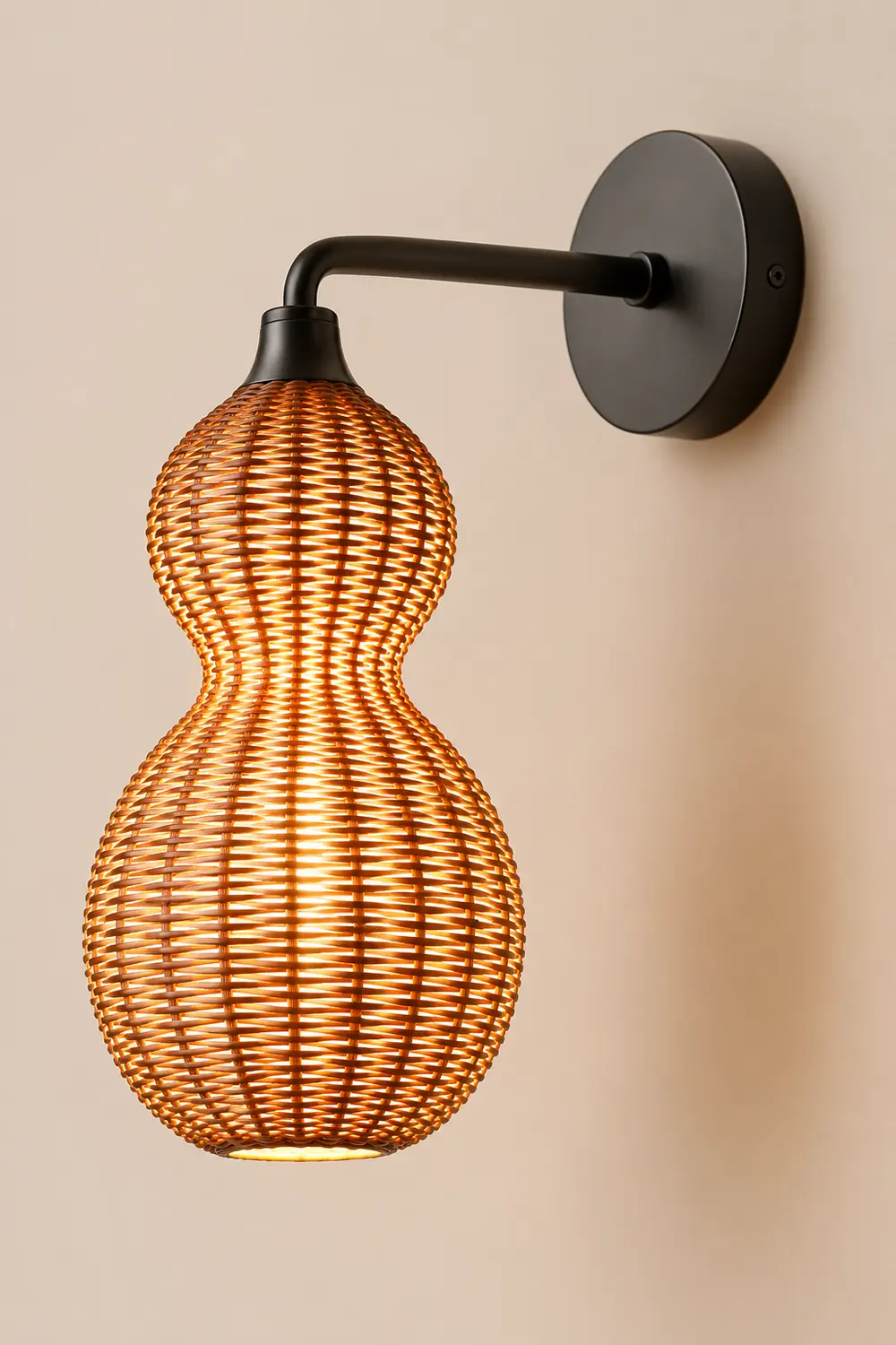 Rattan Gourd Waterproof Retro Outdoor Chandelier Porch Lights Wall Lamp - Lumpaz