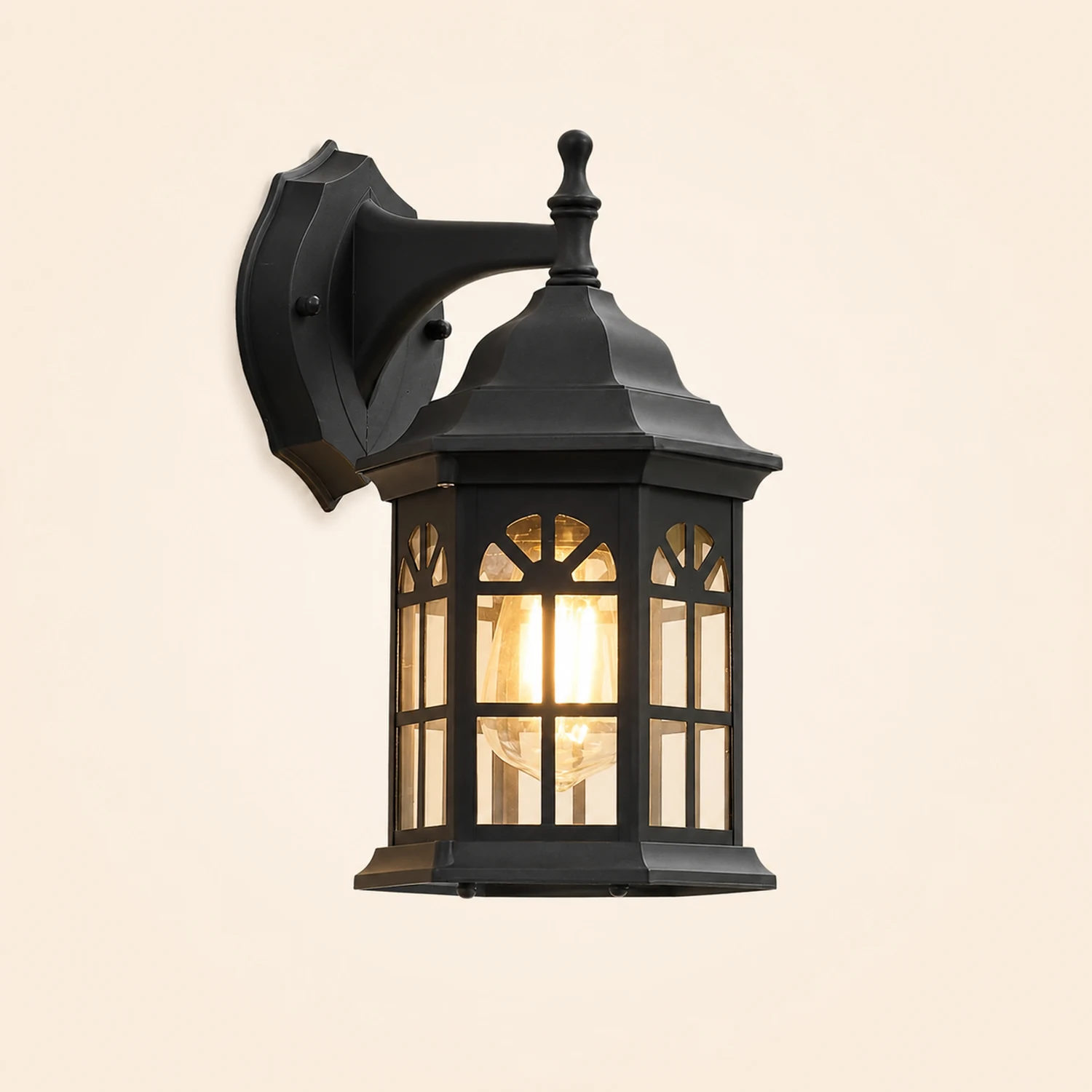 Waterproof Aluminum Alloy Glass LED European Style Outdoor Wall Lights - Lumpaz