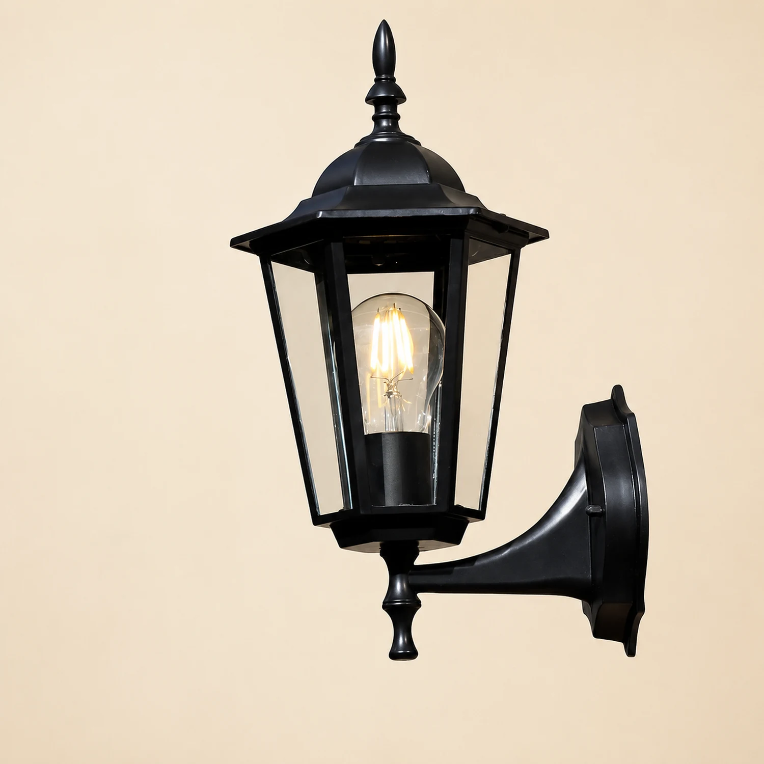 Retro Hexagonal Waterproof European Style Outdoor Wall Lights Wall Lamp - Lumpaz